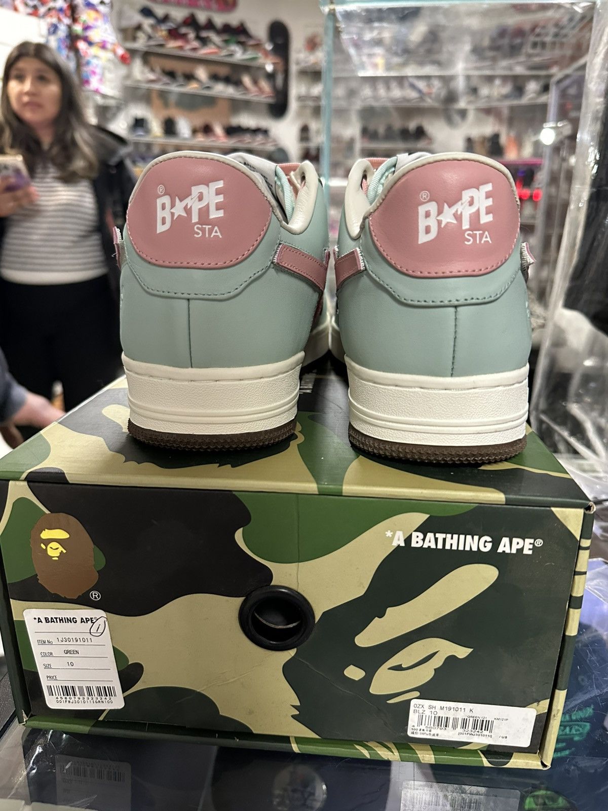 Bape Bape Bapestas ‘Multi Check’ Size US 10 / EU 43 - 4 Thumbnail