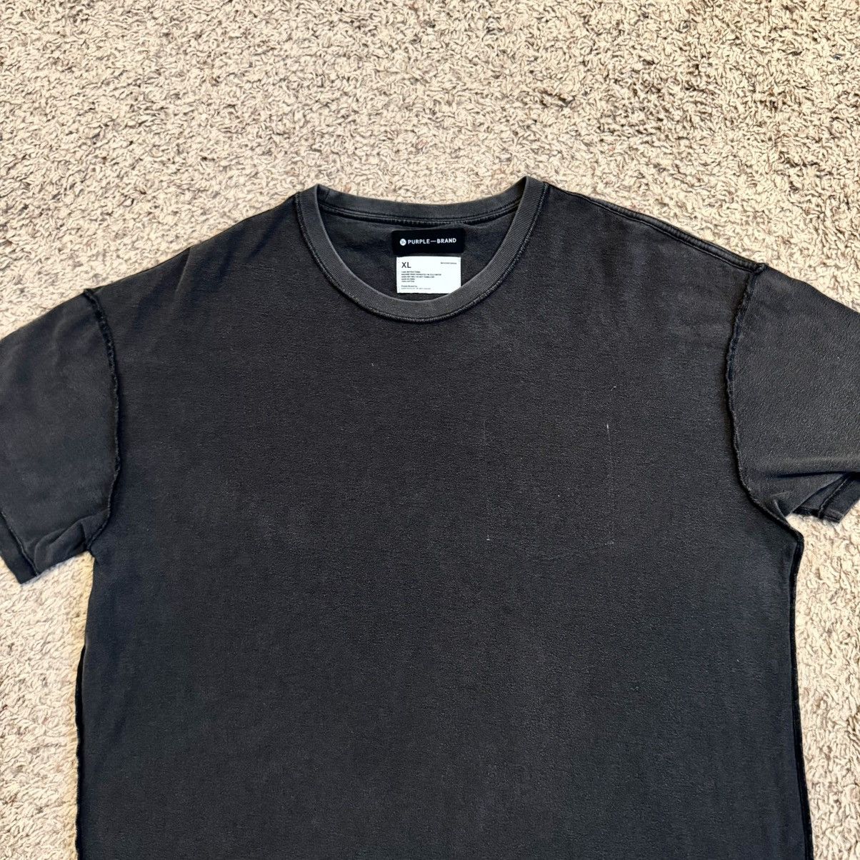 Purple Brand Purple Brand Inside Out Style Black Tee Size US XL / EU 56 / 4 - 4 Thumbnail