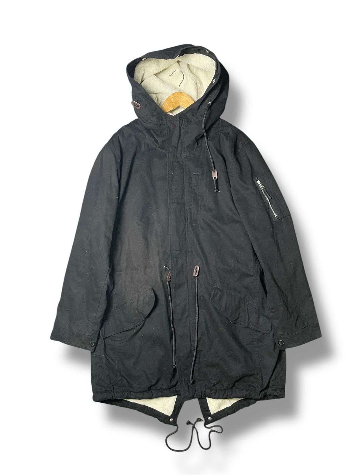 Japanese Brand × Vintage HALHAM Japanese Brand Hooded Coat (61) Size US XL / EU 56 / 4 - 1 Thumbnail