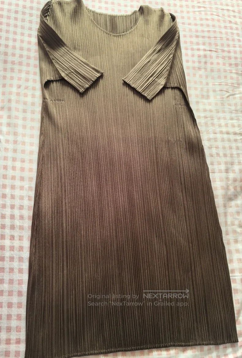 Issey Miyake Issey Miyake Crew Neck Short Sleeve Top - Copper Coffee Size M / US 6-8 / IT 42-44 - 3 Thumbnail
