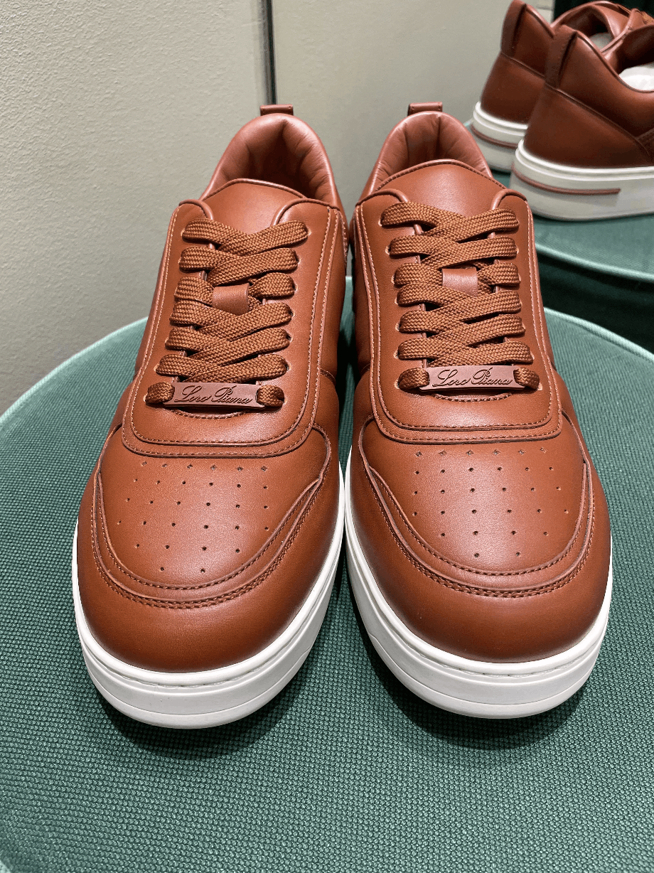 Loro Piana o1srvl11e0325 Newport Walk Sneakers in Brown Size US 9 / EU 42 - 3 Thumbnail
