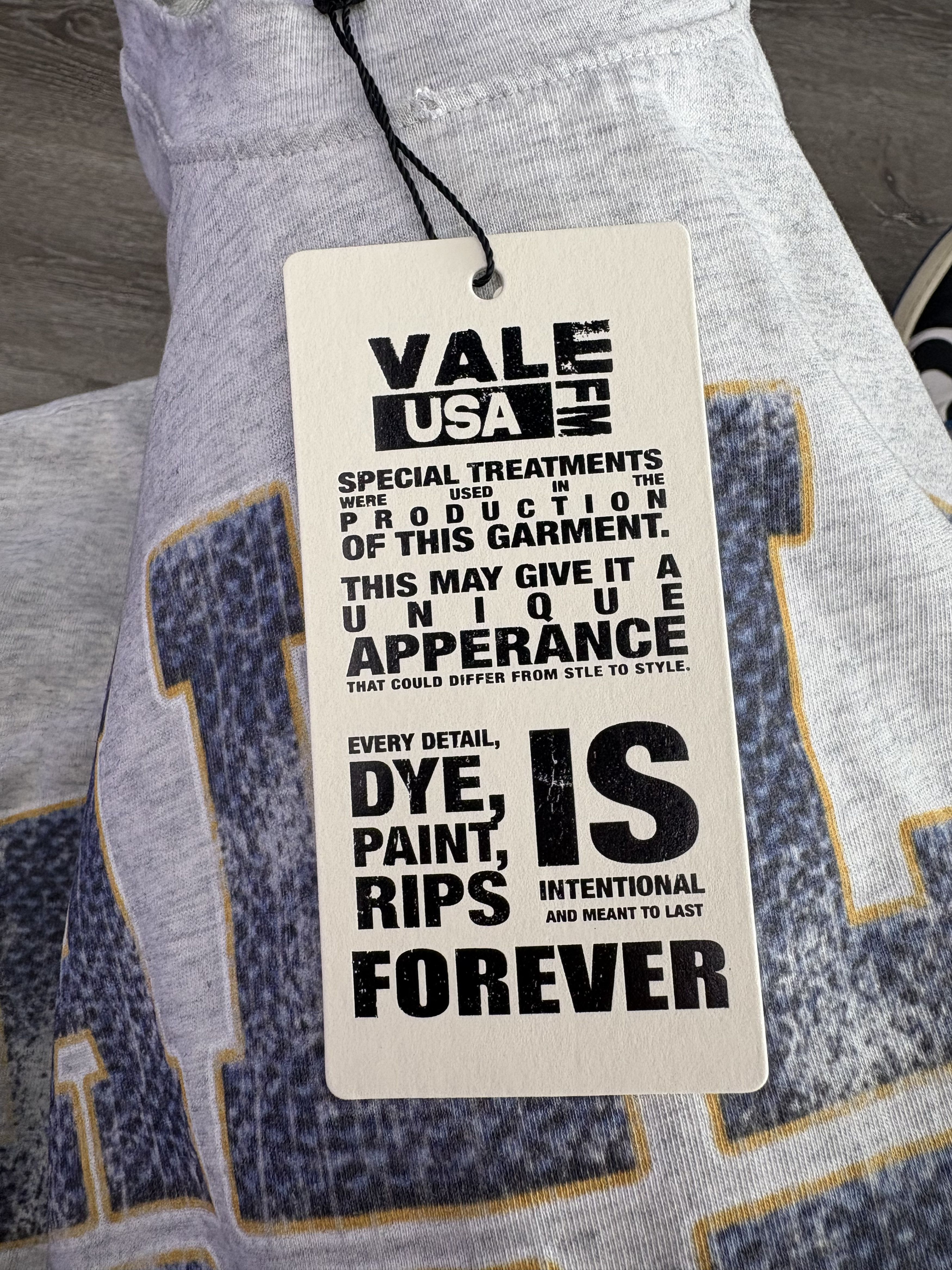 Vale Vale Forever "Sports Division" Tee (Gym Grey) Size US S / EU 44-46 / 1 - 6 Thumbnail