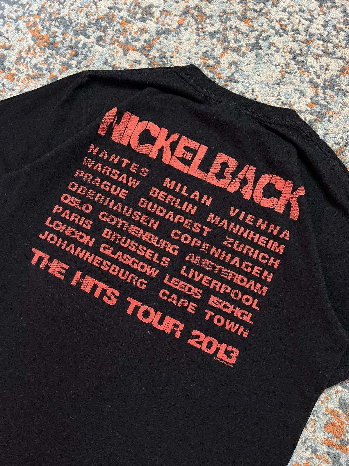 Band Tees × Vintage Vintage y2k Nickelback members tour graphic band tee Size US L / EU 52-54 / 3 - 6 Thumbnail