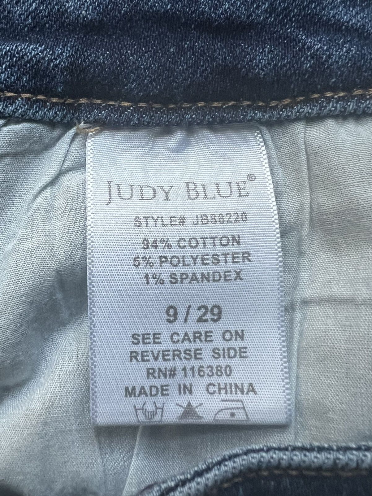 Judy Blue Judy Blue High Waist Distressed Boyfriend Jeans 9/29 Size 29" - 4 Thumbnail