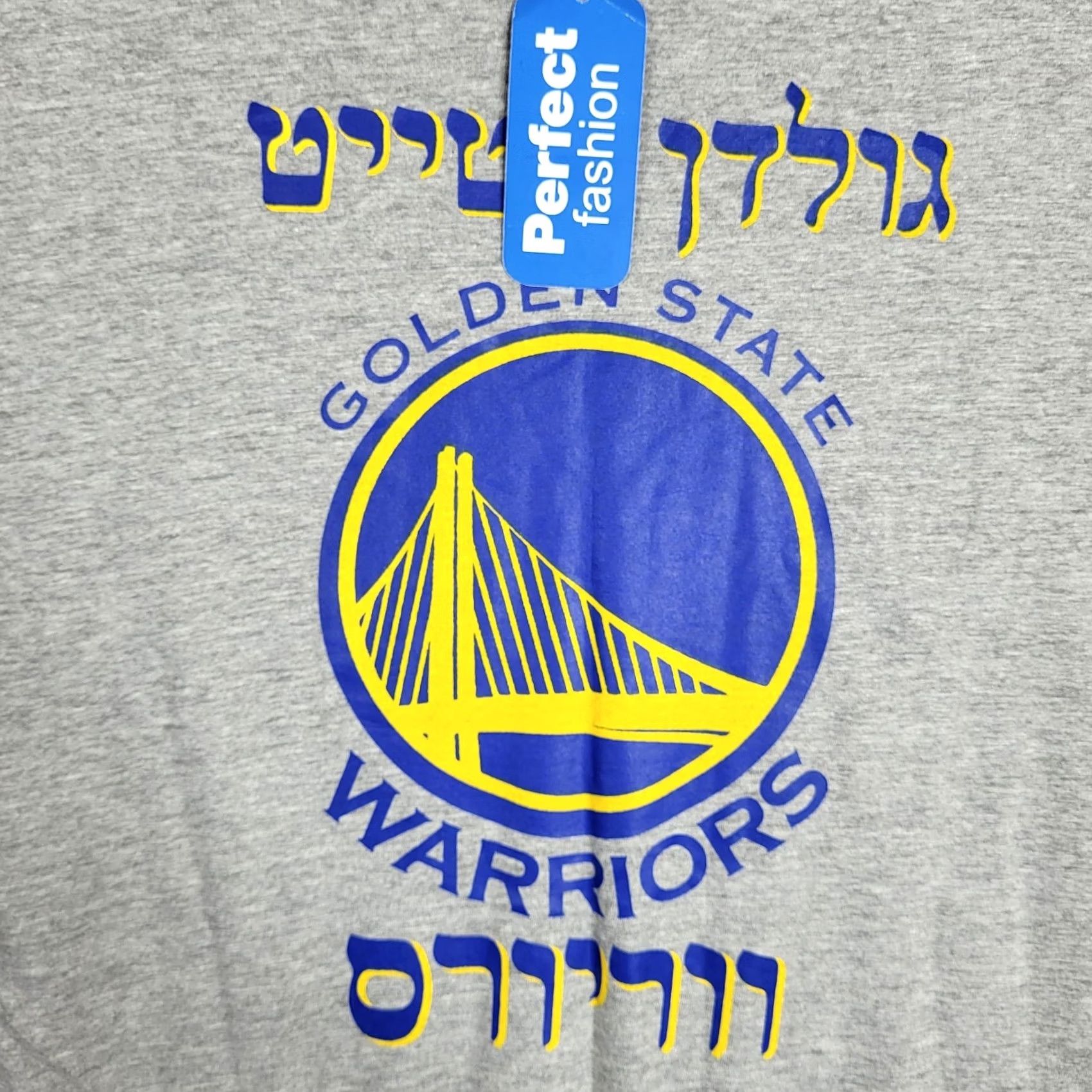 Vintage Golden State Warriors Unisex Adult Grey Graphic Cotton T-shirt XL Cowboys? Size US XL / EU 56 / 4 - 5 Thumbnail
