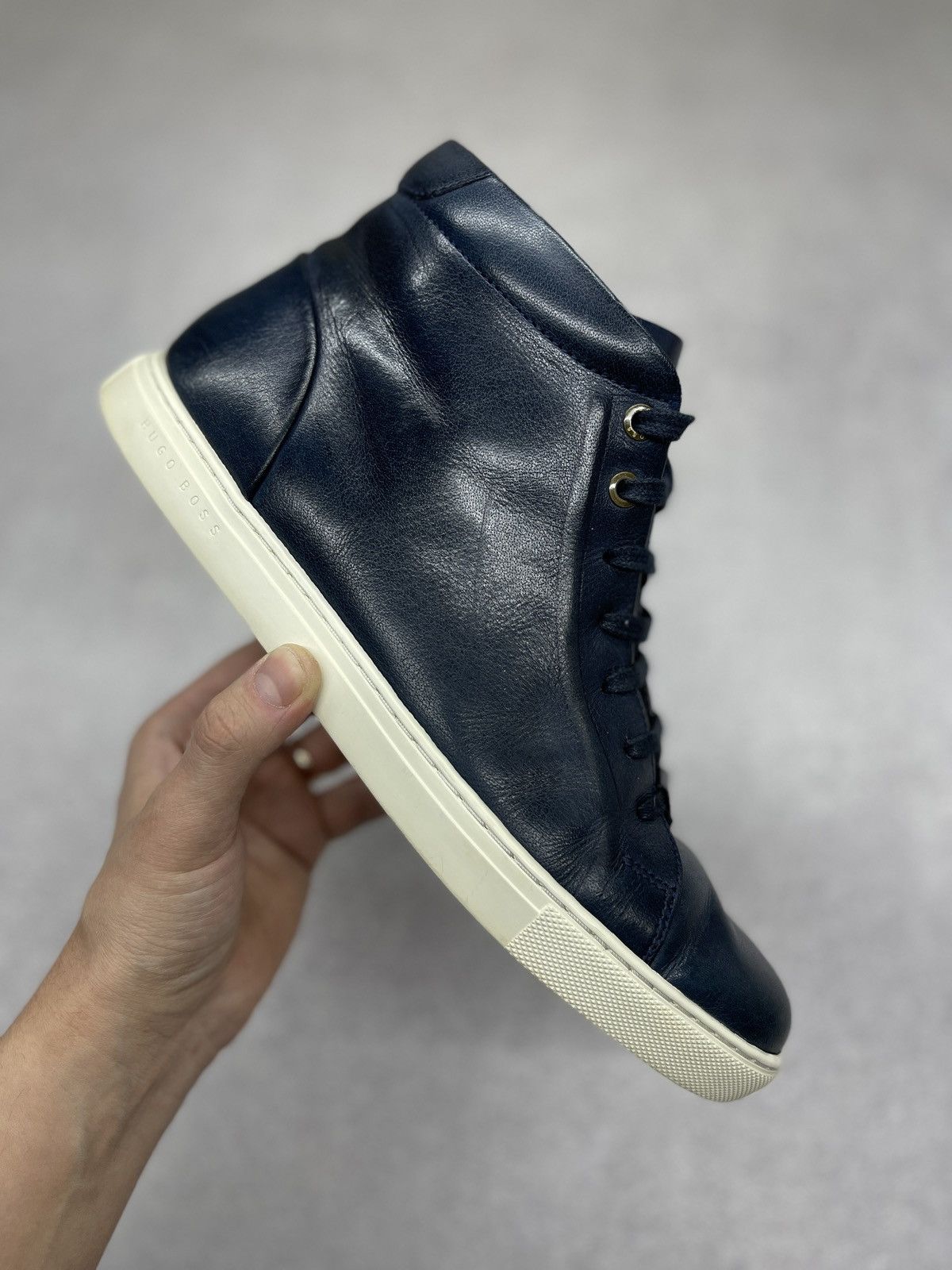 High Top Boss Sneaker 42 Hugo Boss Black Silver HIGH TOP TRAINERS