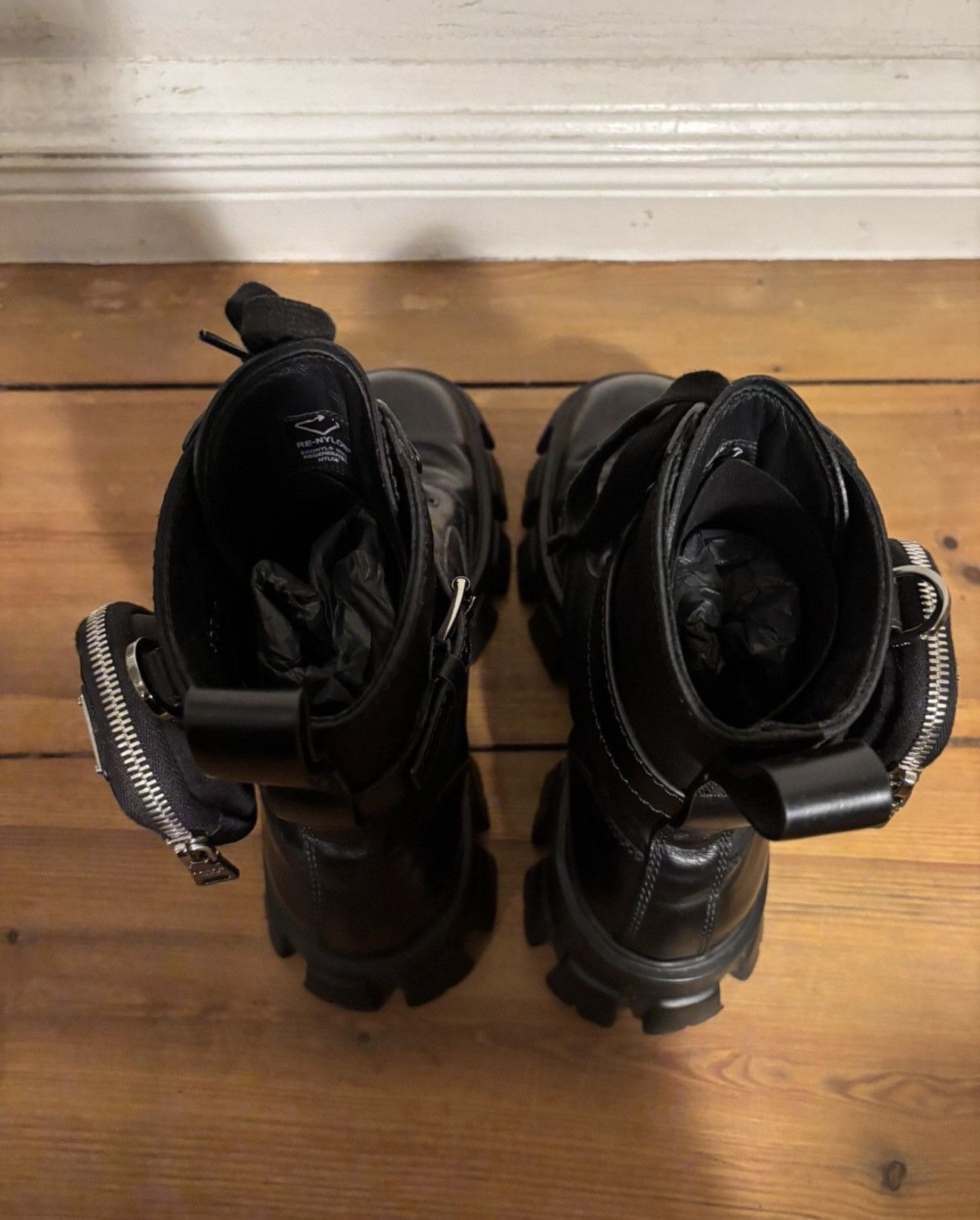 Prada Prada Monolith Combat Boots with Pouches Size 9 Size US 9 / EU 42 - 9 Thumbnail