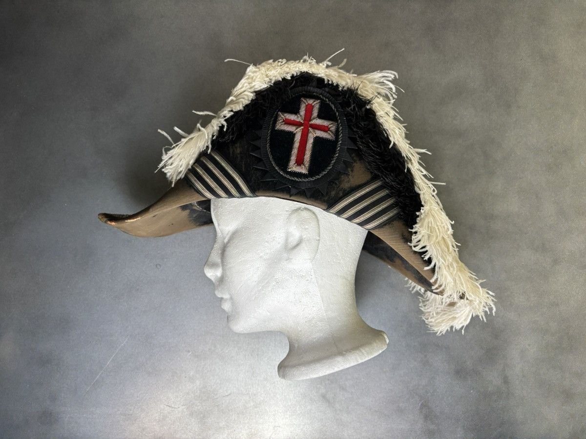 Mason's Antique Knights Templar Commander Hat Beaver Fur Ostrich Size ONE SIZE - 15 Thumbnail
