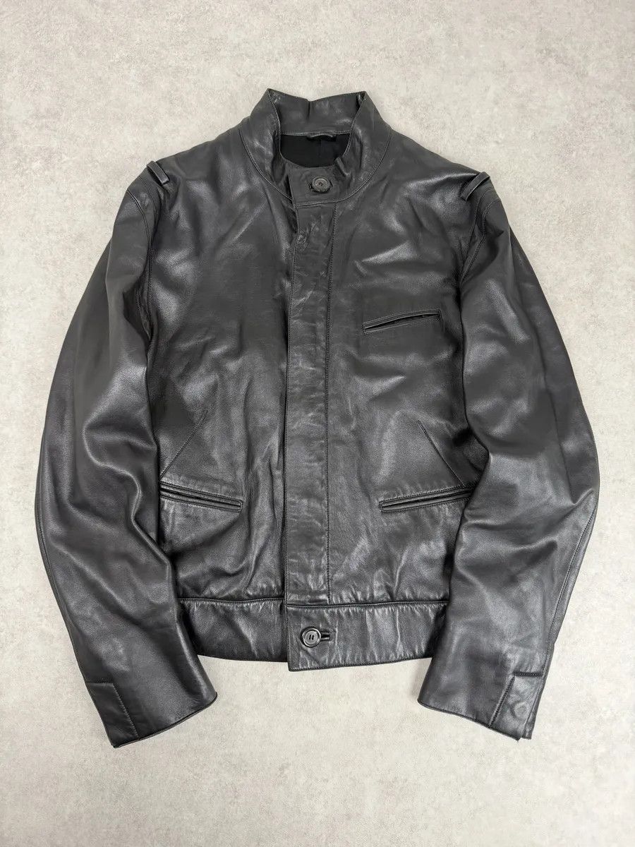 Louis Vuitton 2000s Louis Vuitton Black French Classy Leather Jacket Size US M / EU 48-50 / 2 - 1 Thumbnail