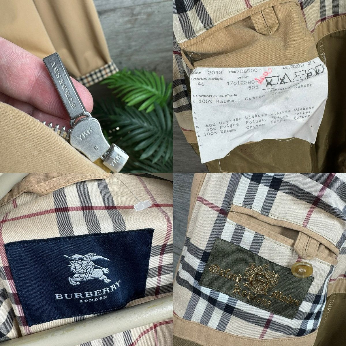 Burberry Vintage Trench Burberry 90s Size L Size US L / EU 52-54 / 3 - 7 Thumbnail