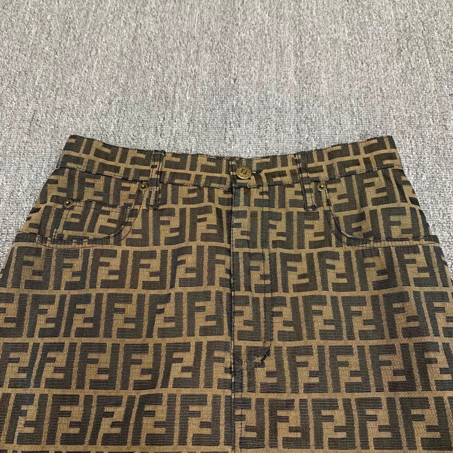 Fendi FENDI Brown Monogram Short Skirt 32 95 New Size 24" / US 00 / IT 34 - 8 Thumbnail