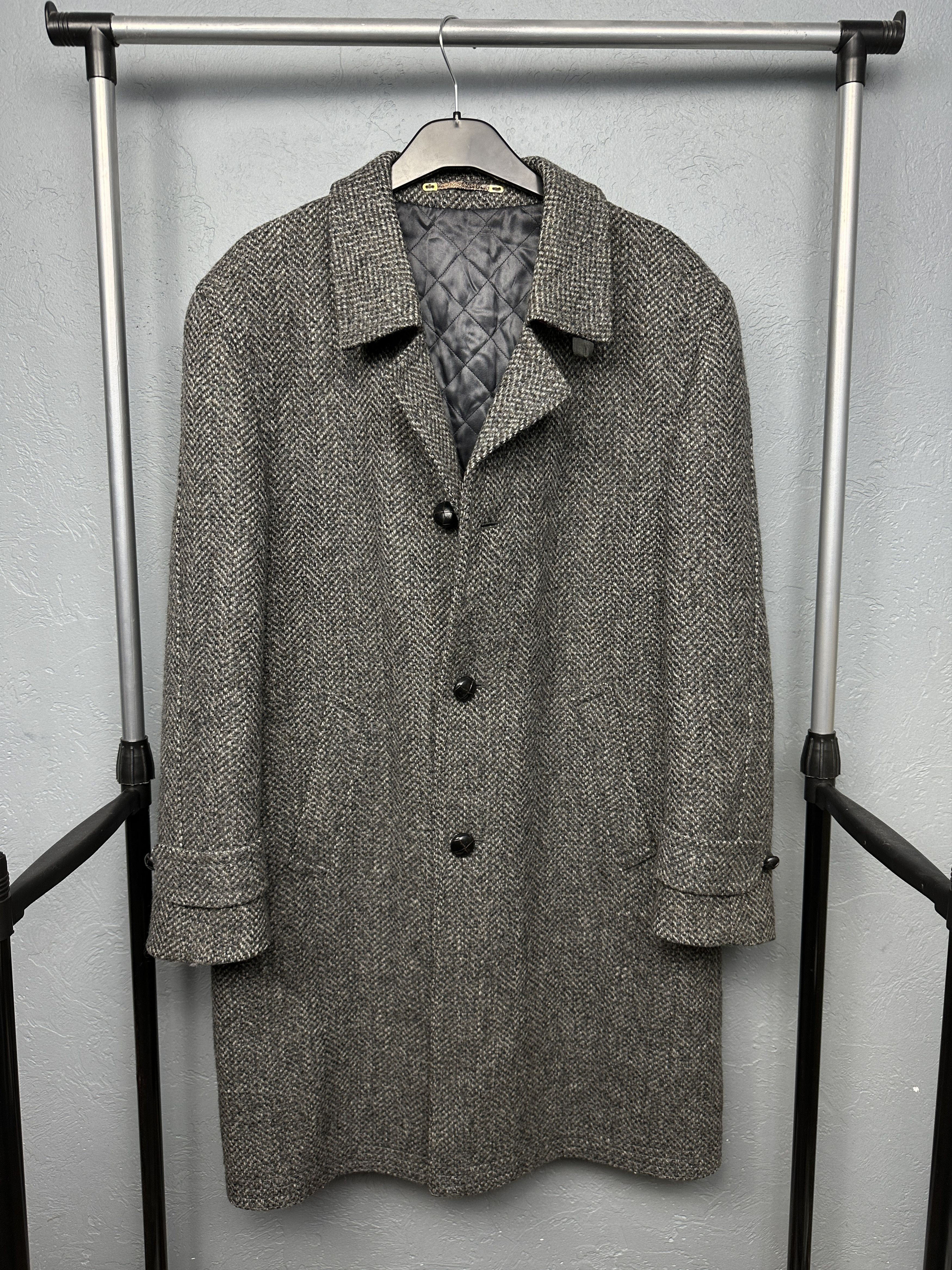 Vintage Steinbock Gold Vintage Mens Tweed Wool Overcoat Coat Size US M / EU 48-50 / 2 - 1 Thumbnail