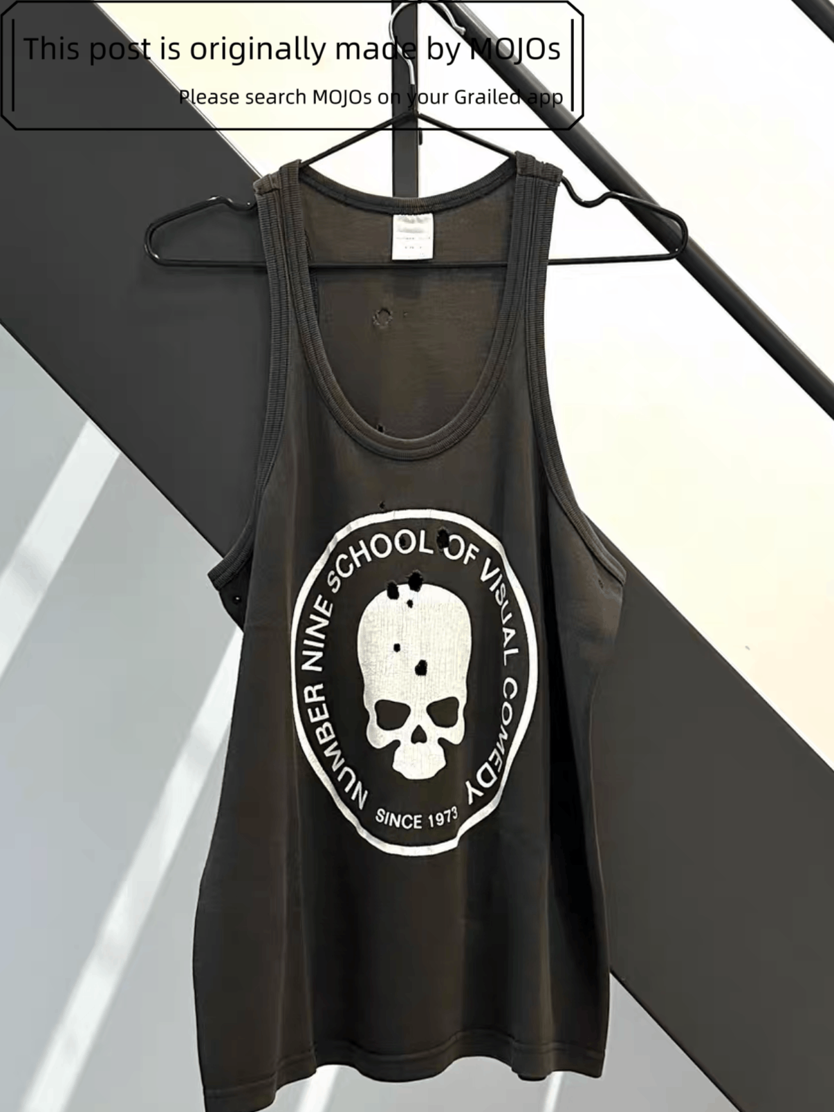 Number (N)ine (Sz4) SS01 School of visual comedy sleeveless shirt