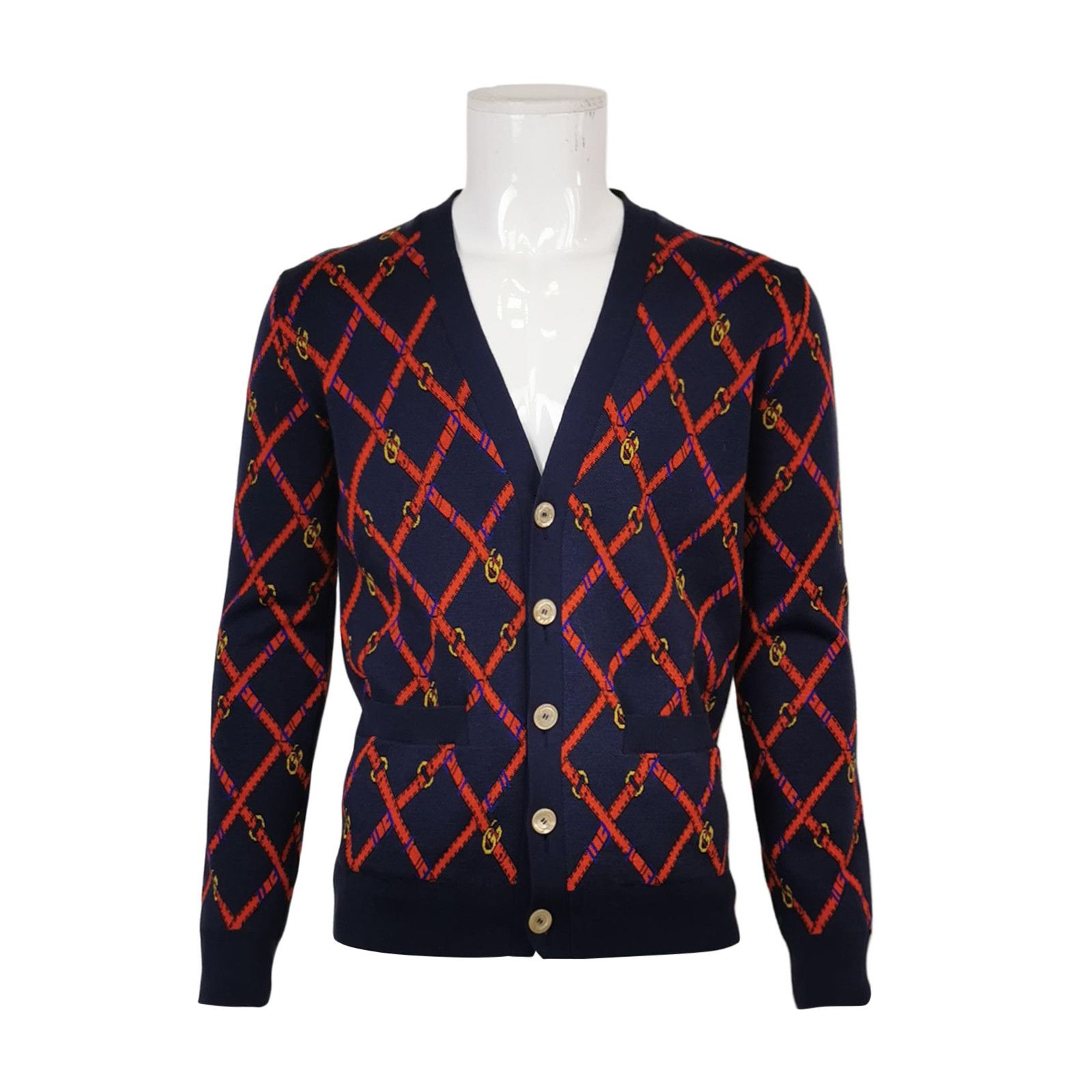 Gucci Gucci GG Monogram Knit Cardigan Size S Size US S / EU 44-46 / 1 - 1 Thumbnail
