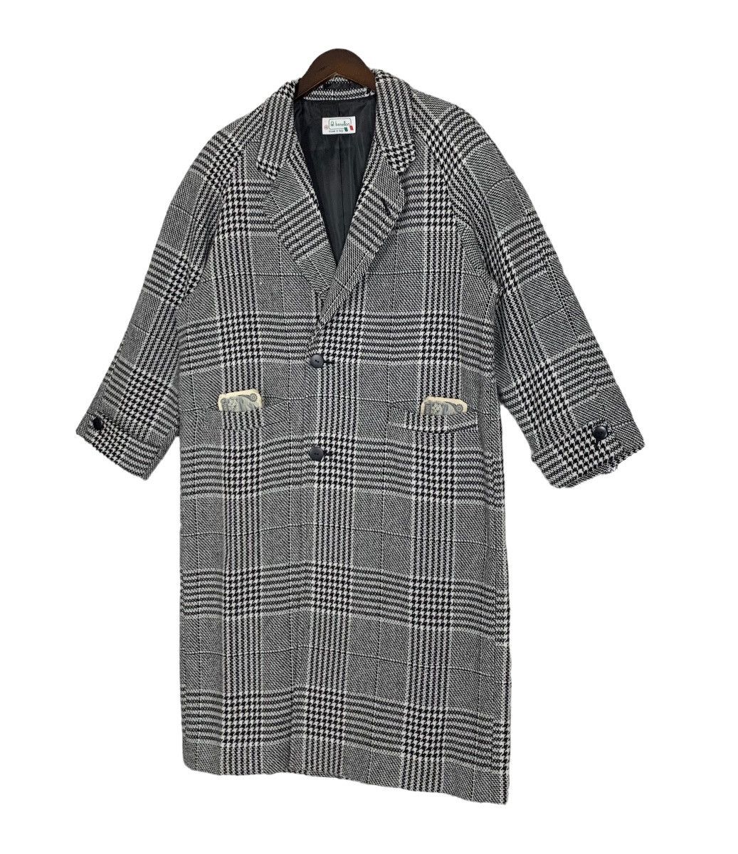 Benetton Vintage Benetton Checkered Wool Long Coat Size 46 Size US M / EU 48-50 / 2 - 4 Thumbnail