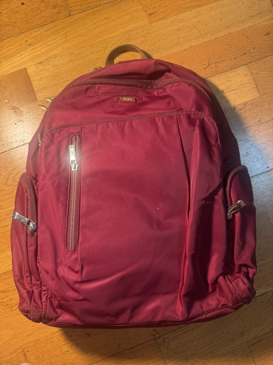 Tumi TUMI Voyageur Red Nylon Backpack / Laptop Travel Bag Size ONE SIZE - 3 Thumbnail