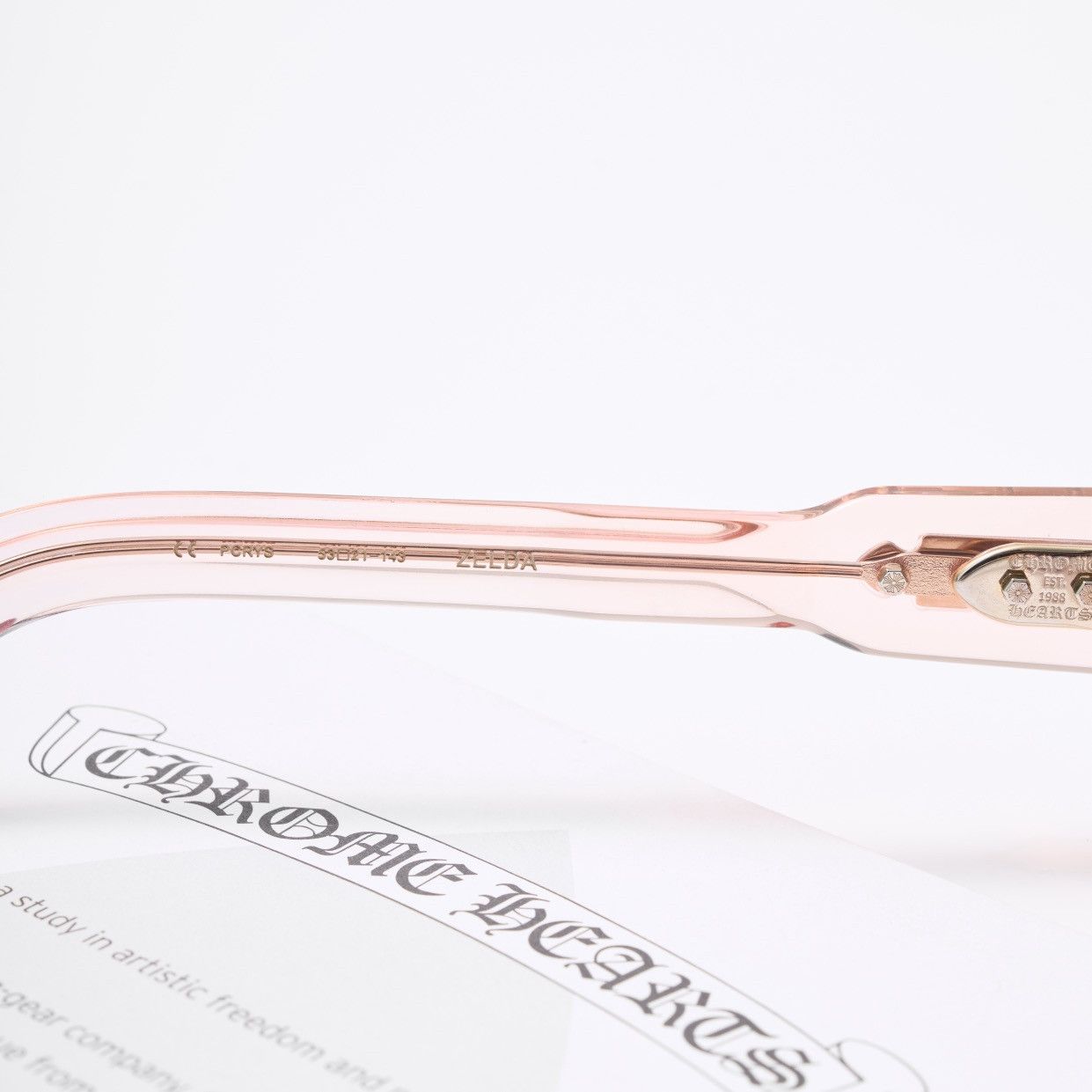 Chrome Hearts CHROME HEARTS ZELDA PINK CRYSTAL SUNGLASSES Size ONE SIZE - 5 Thumbnail