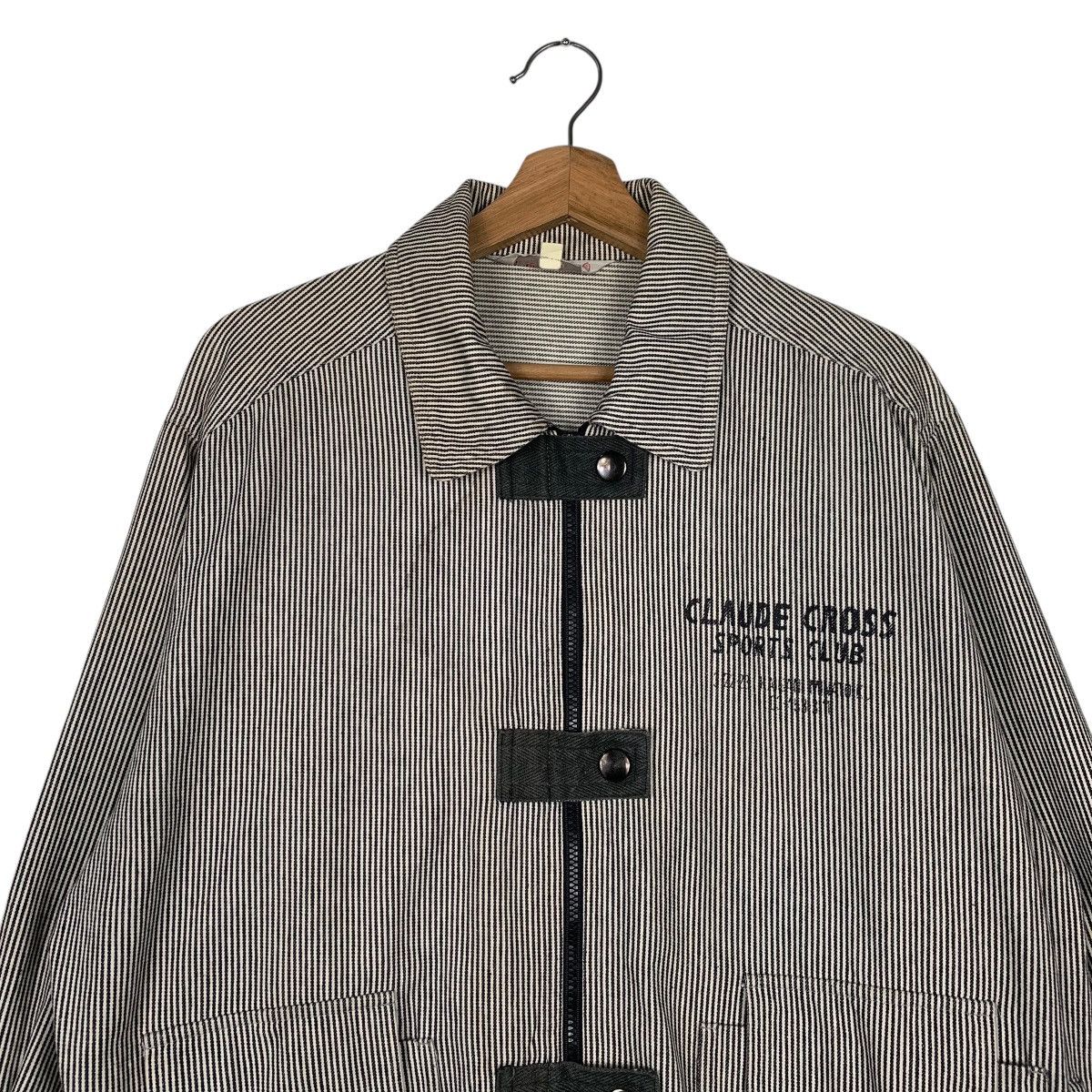 Japanese Brand Japanese Brand Claude Cross Hickory Bomber Jacket Size US M / EU 48-50 / 2 - 2 Thumbnail