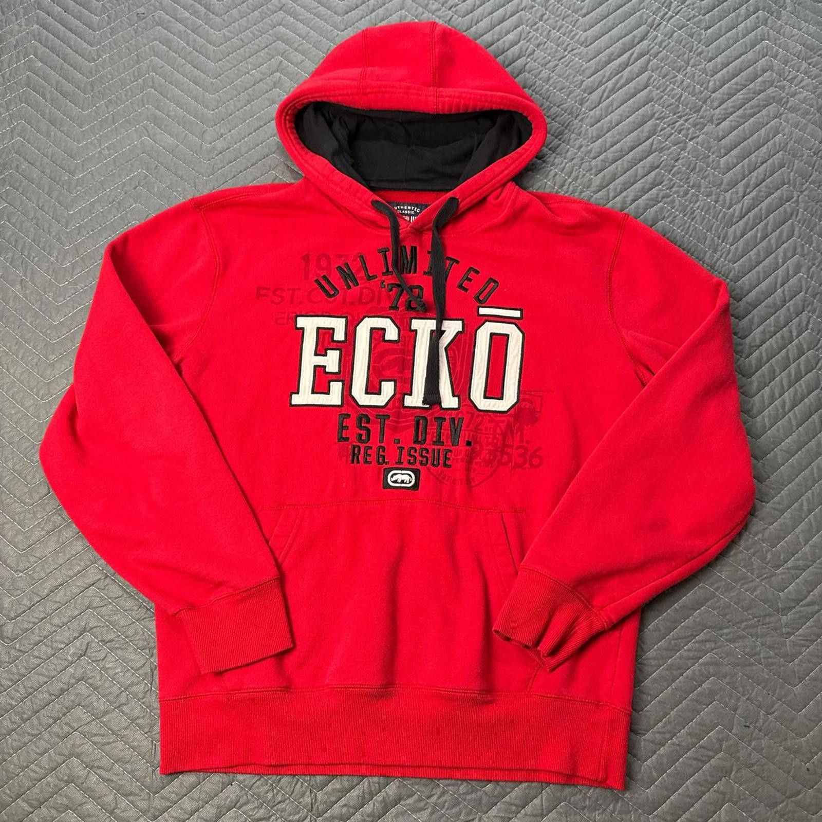 Ecko Unltd. Y2K Ecko Unltd Red Hoodie – Large Size US L / EU 52-54 / 3 - 1 Thumbnail