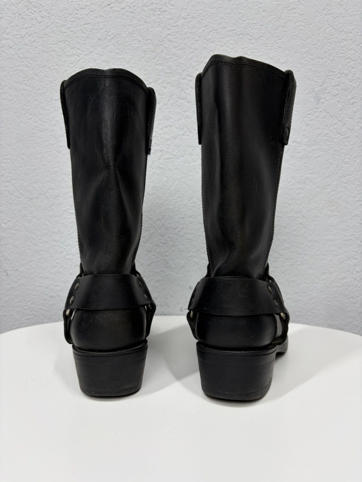 If Six Was Nine Vintage Italian AS 98 Rick Owens Style Leather Biker Boots Size US 9 / EU 42 - 7 Thumbnail