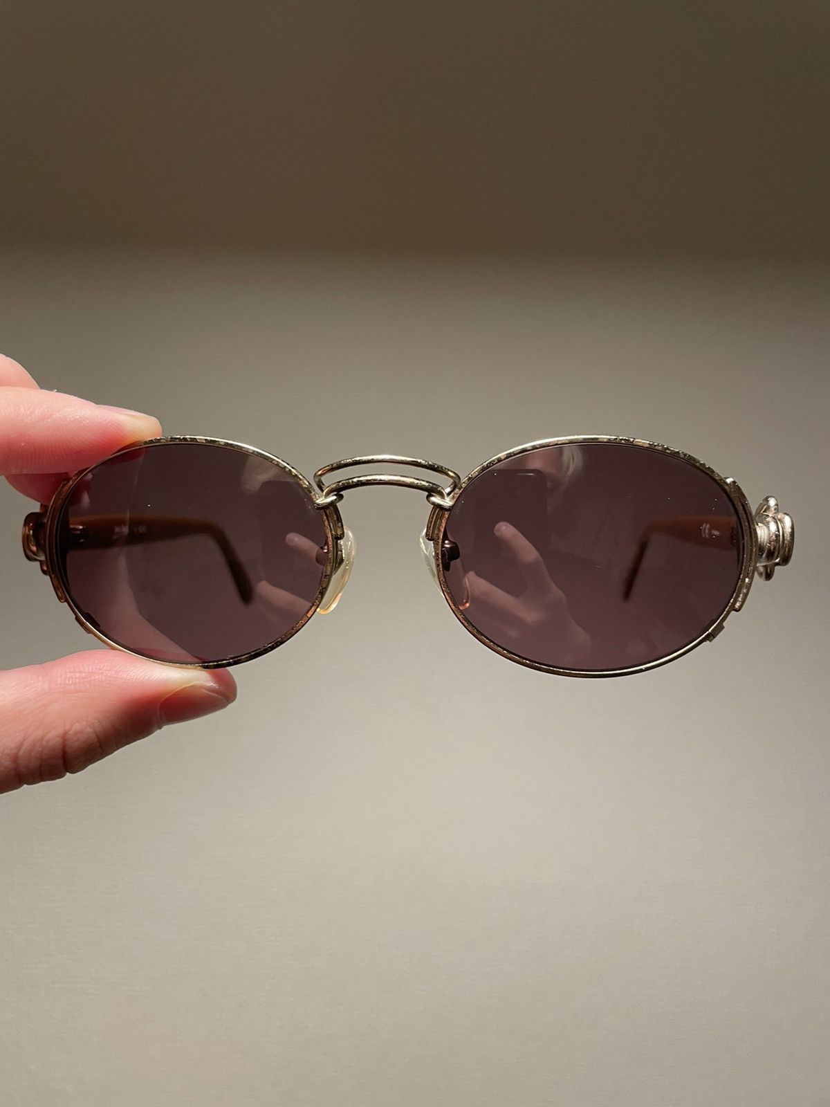 Jean Paul Gaultier Jean Paul Gaultier ANTIQUE STYLE STEAMPUNK SUNGLASSES Size ONE SIZE - 3 Thumbnail