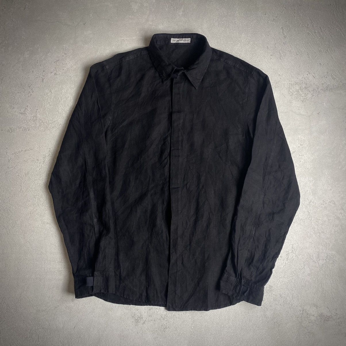 Emporio Armani 1980’s Emporio Armani military velcro linen shirt Size US M / EU 48-50 / 2 - 1 Thumbnail