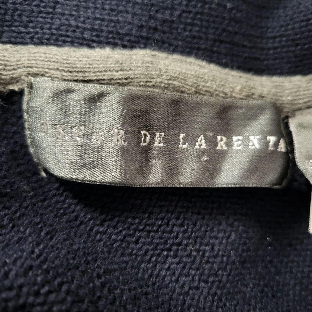 Oscar De La Renta Oscar De La Renta Men's 100% Cotton Navy Pullover Shawl Size US S / EU 44-46 / 1 - 6 Thumbnail