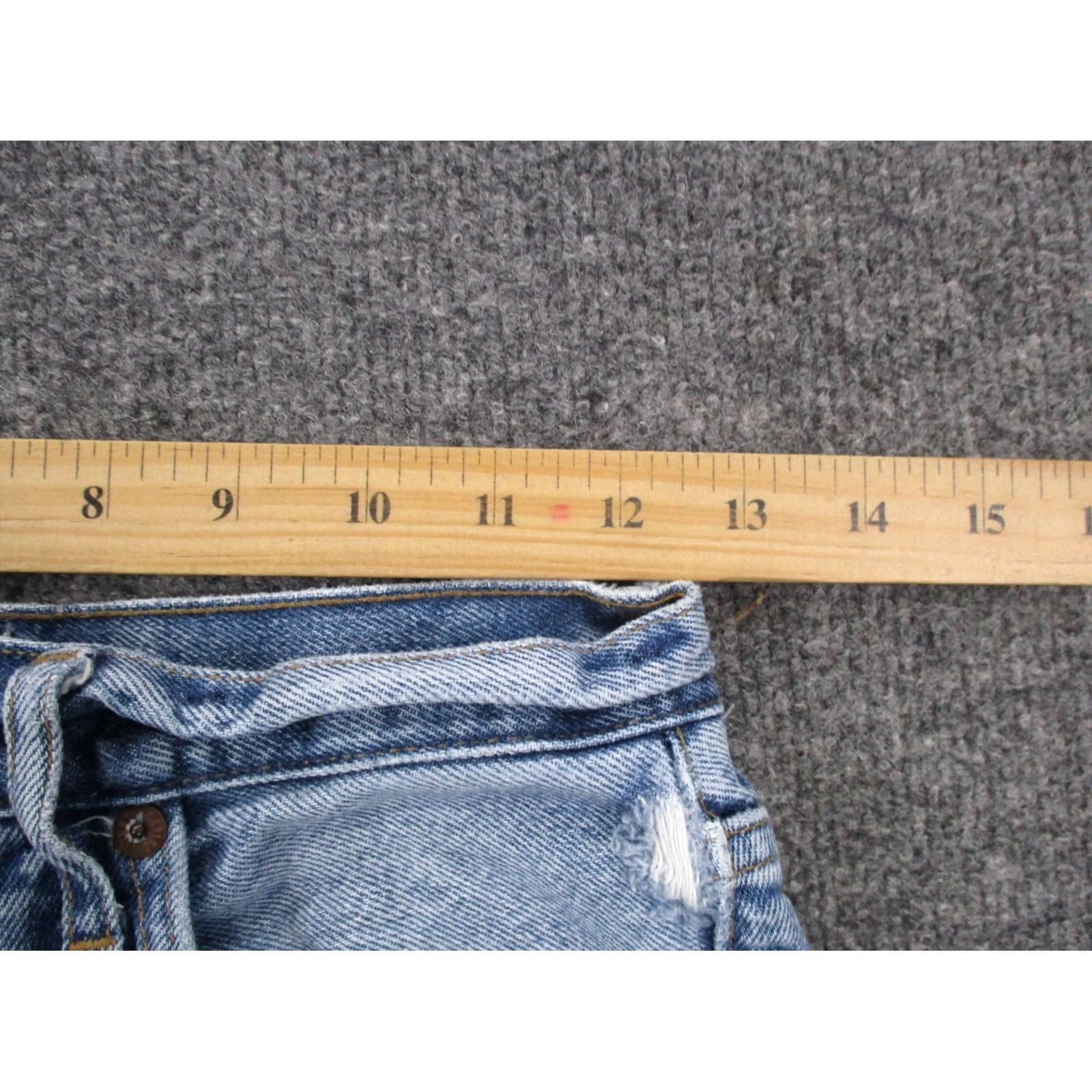 Agolde Agolde Jeans Womens 23 Denim Anthropologie Mid Rise Skinny Distressed Raw Hem Size 42" / US 20 - 6 Thumbnail