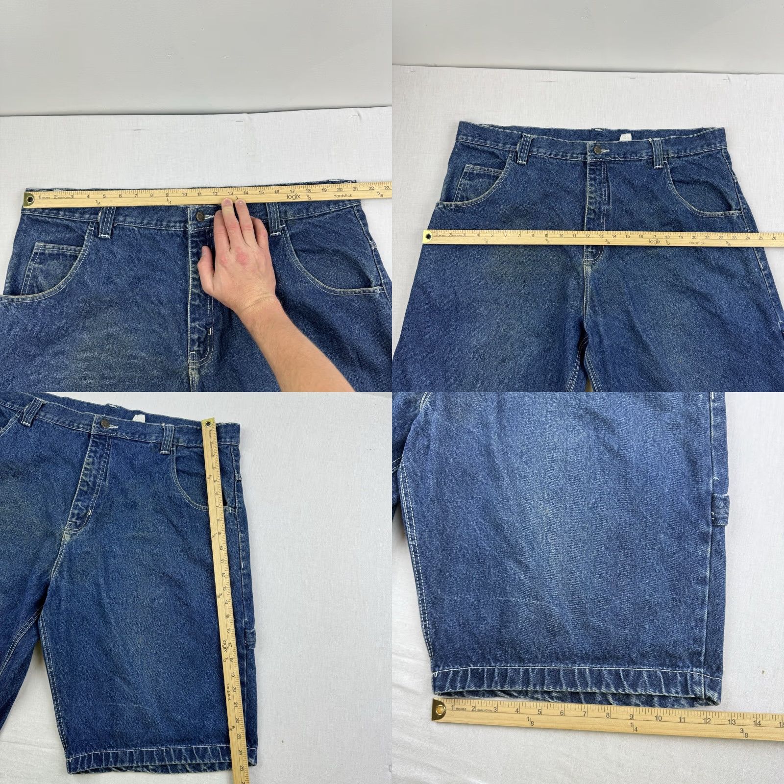 Vintage VINTAGE Johnny Blaze Jean Shorts Adult 42 Blue Baggy Grunge Y2K Skater Mens Size US 42 / EU 58 - 8 Thumbnail