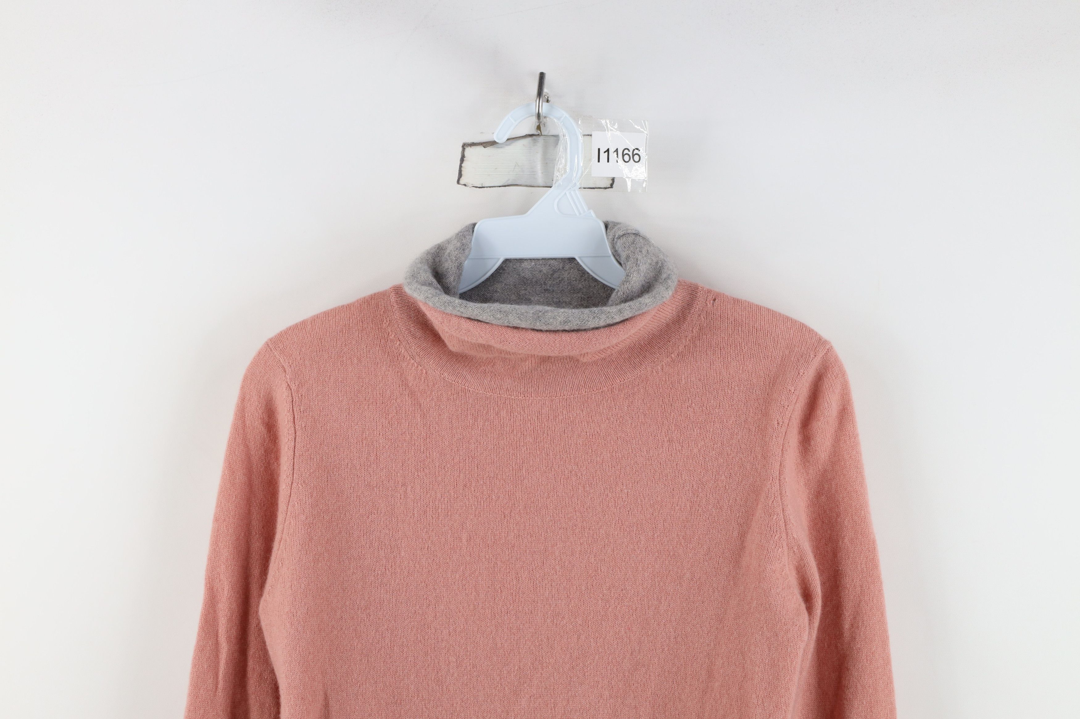 Magaschoni Magaschoni Cashmere Knit Layered Turtleneck Sweater Pink Size XS / US 0-2 / IT 36-38 - 2 Thumbnail