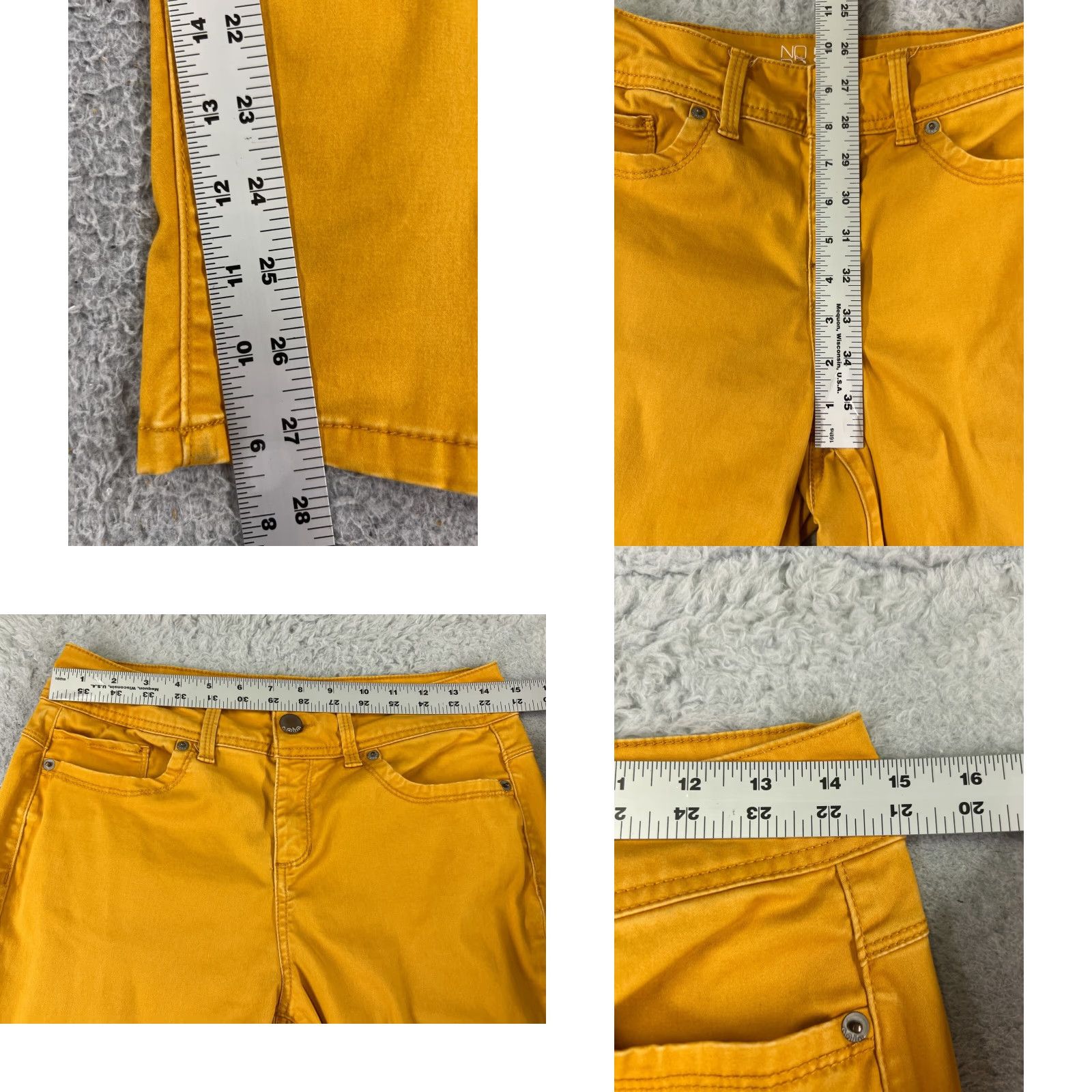 Vintage No Boundaries Jeans Women Denim 5-Pocket Straight Leg Mid Rise 28x27 Yellow Adult Regular 28in 11 90s Cowboy Southwestern Mens Womens Girls? Size 32" / US 10 / IT 46 - 8 Thumbnail