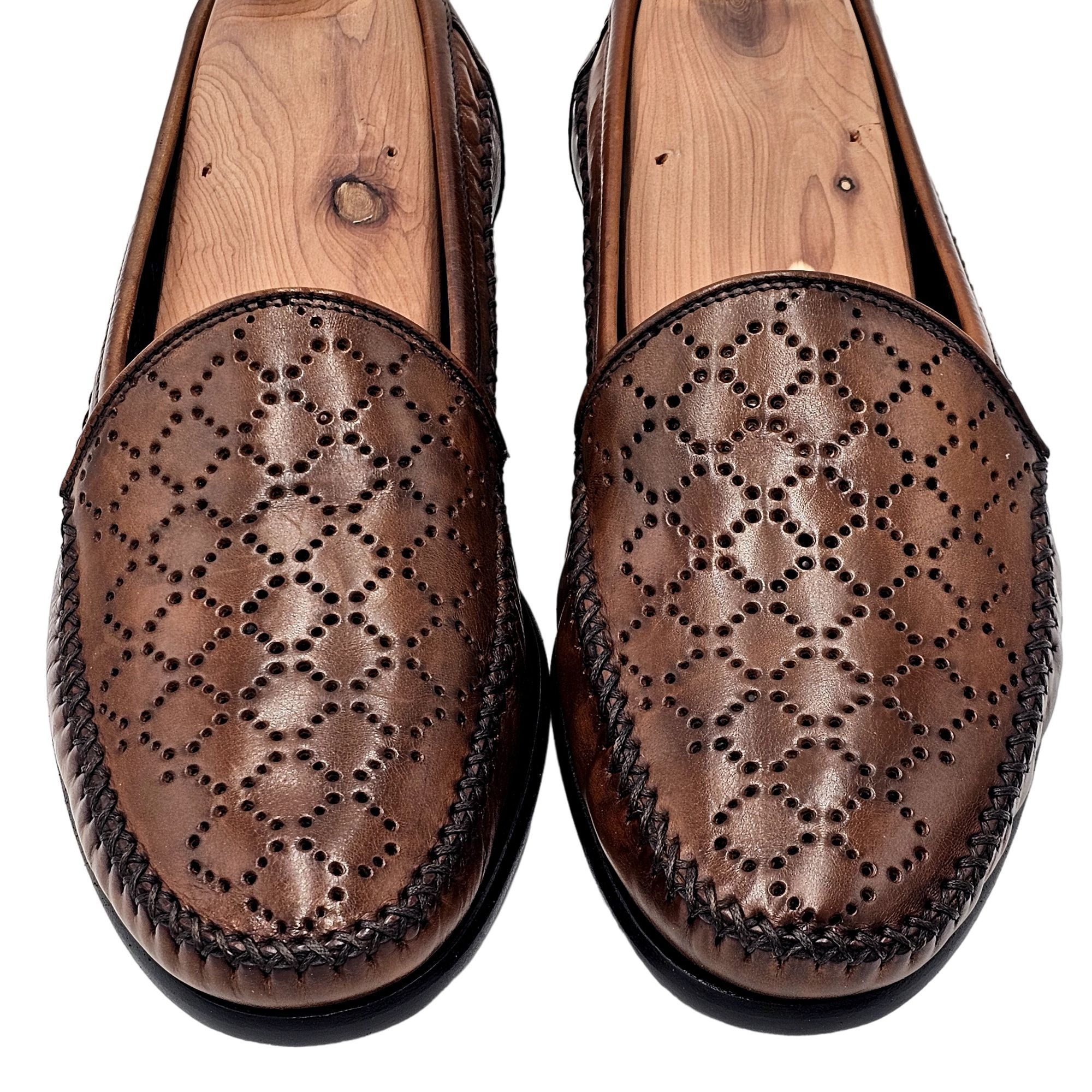 Bragano × Cole Haan NEW Vintage Bragano Cole Haan Men's 7.5M Brown Leather Dress Size US 7.5 / EU 40-41 - 2 Thumbnail