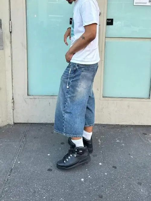 Japanese Brand × Vintage VINTAGE Y2K RETRO jorts shorts DRIP Size US 36 / EU 52 - 4 Thumbnail