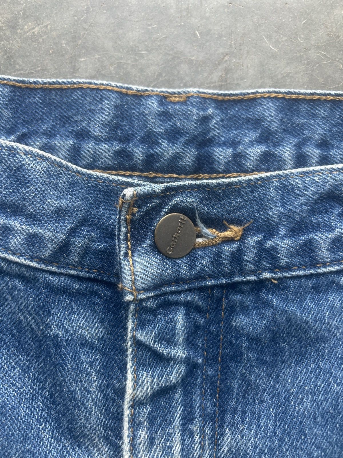 Carhartt × Vintage Vintage Y2K Carhartt Denim Jeans Size US 37 - 3 Thumbnail
