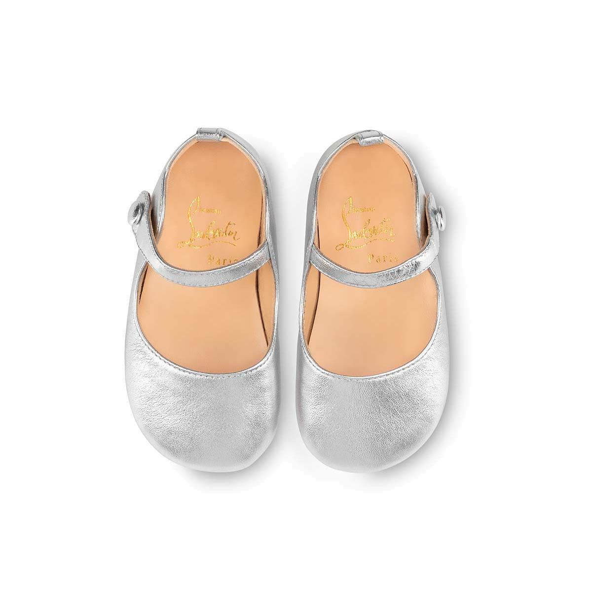 Christian Louboutin o1w1db10325 Flats in silver Size US 12 / IT 42 - 4 Thumbnail