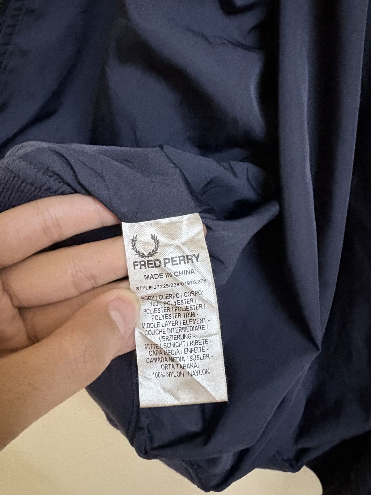 Fred Perry Fred Perry Nylon Navy Blue Jacket Size US M / EU 48-50 / 2 - 11 Thumbnail