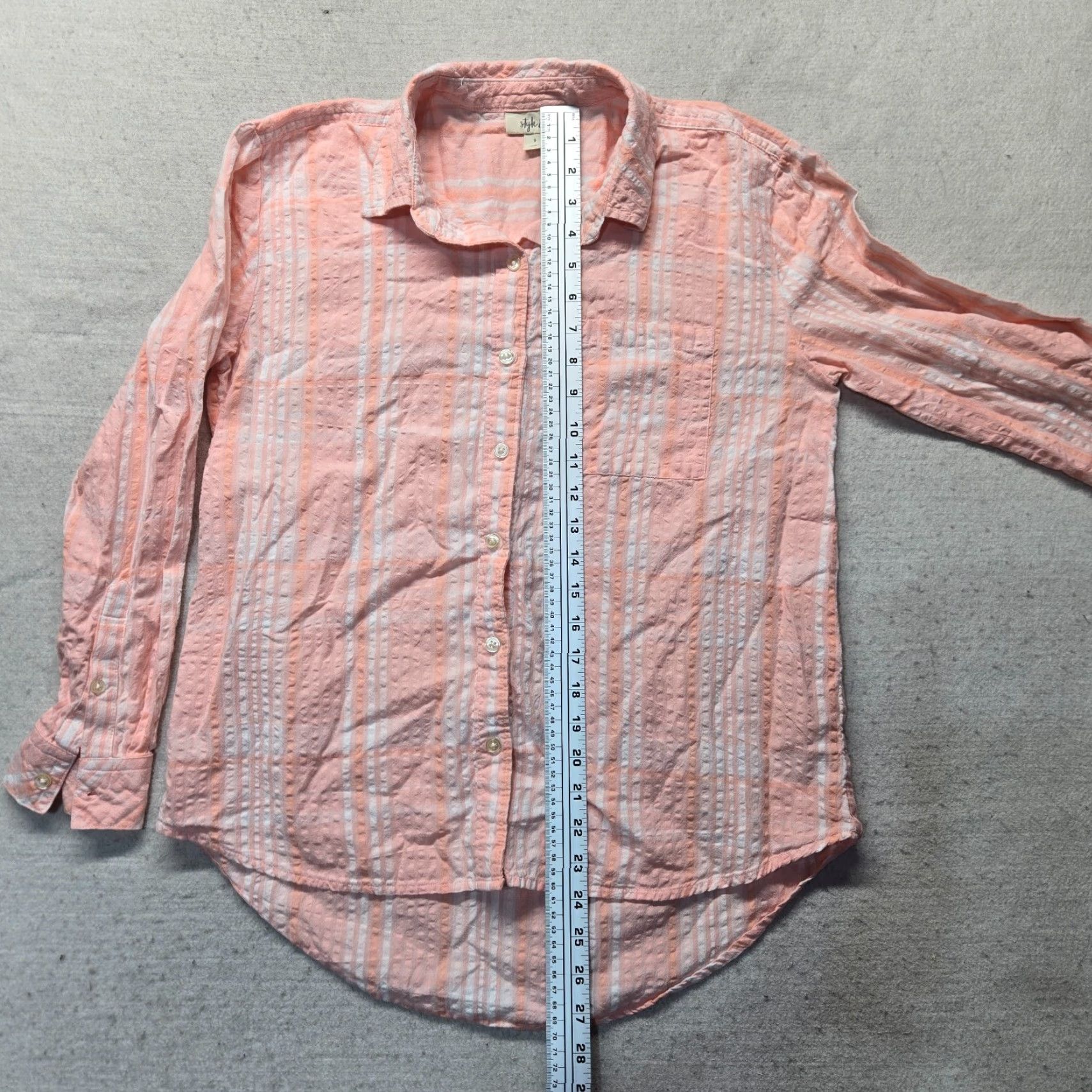 Style & Co Style & Co Shirt Pink Long Sleeve Button-Up Adult Women's S Small Size S / US 4 / IT 40 - 6 Thumbnail