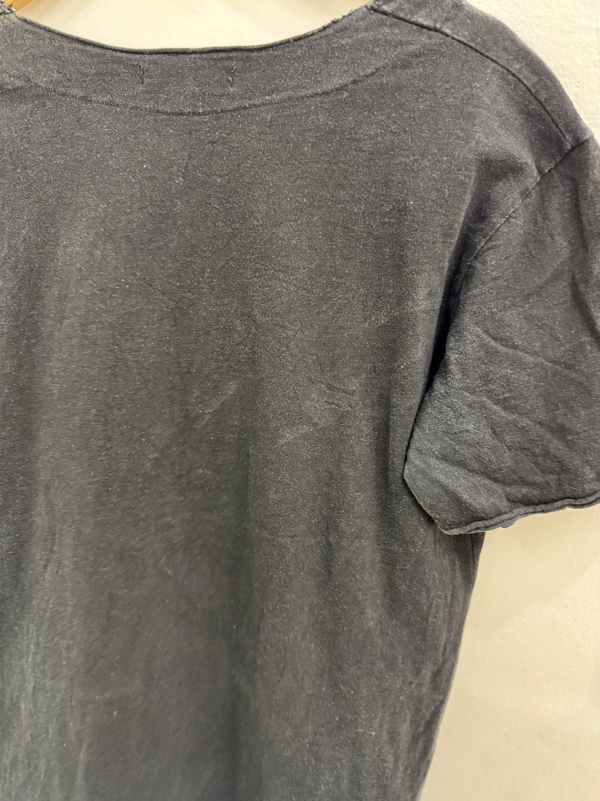Balmain × Vintage Vtg 90s Balmain Paint Splatter V neck Tshirt Size US L / EU 52-54 / 3 - 5 Thumbnail