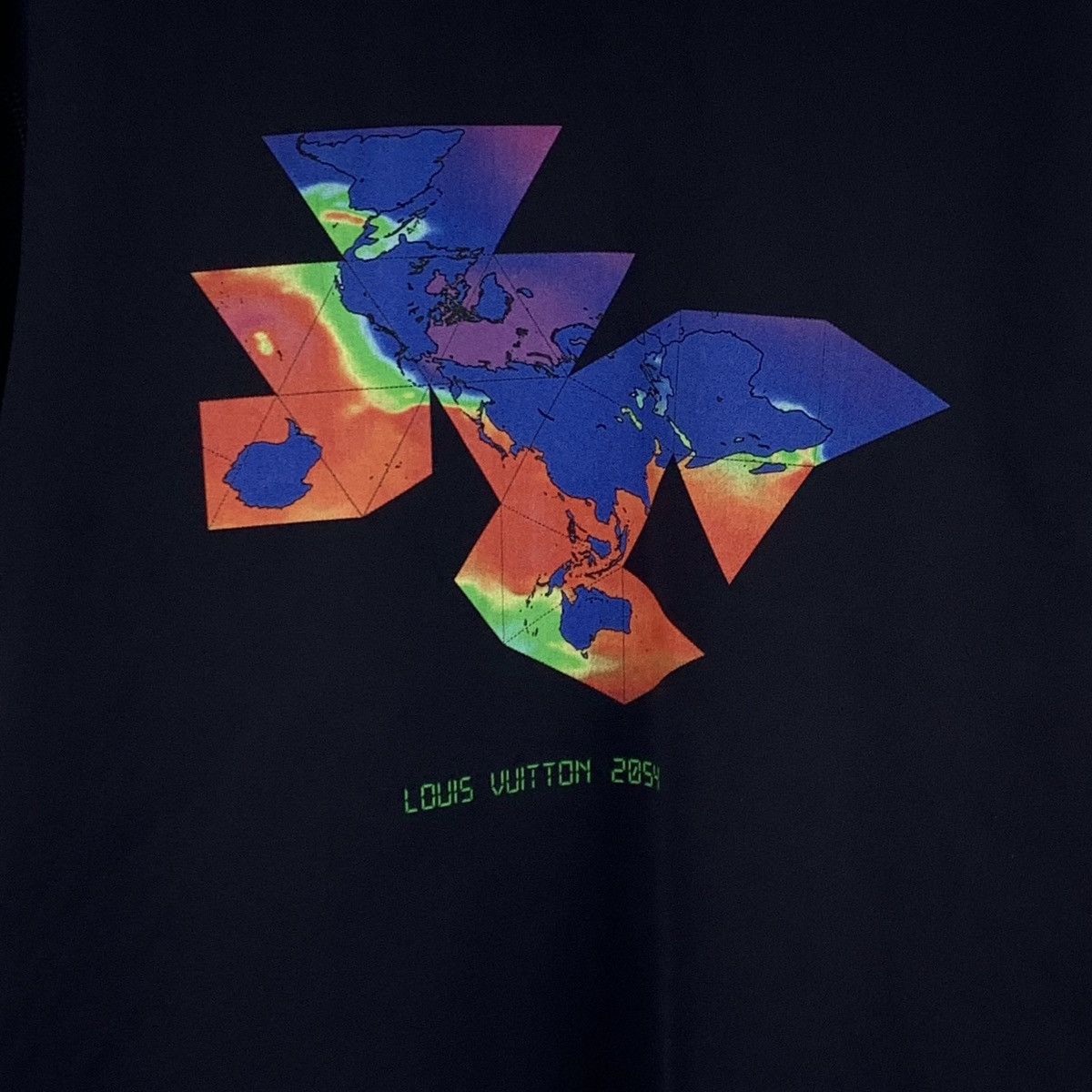 Louis Vuitton Louis Vuitton Black Floral Print Short Sleeve T-Shirt K26WX Size US L / EU 52-54 / 3 - 4 Thumbnail