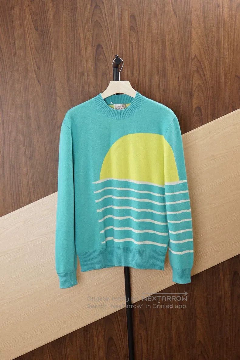 Hermes Hermes Round Neck Knit Sweater Size US L / EU 52-54 / 3 - 1 Thumbnail