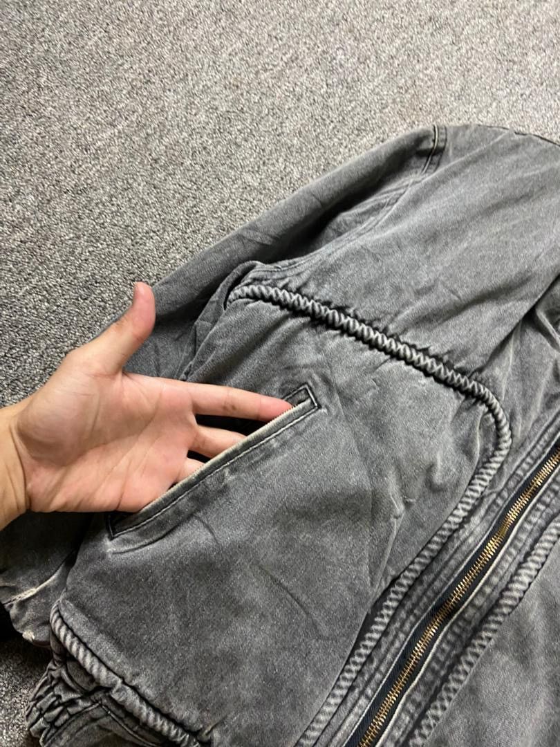 Japanese Brand Play Lord Brand Fur Denim Bomber Jacket (189) Size US S / EU 44-46 / 1 - 7 Thumbnail