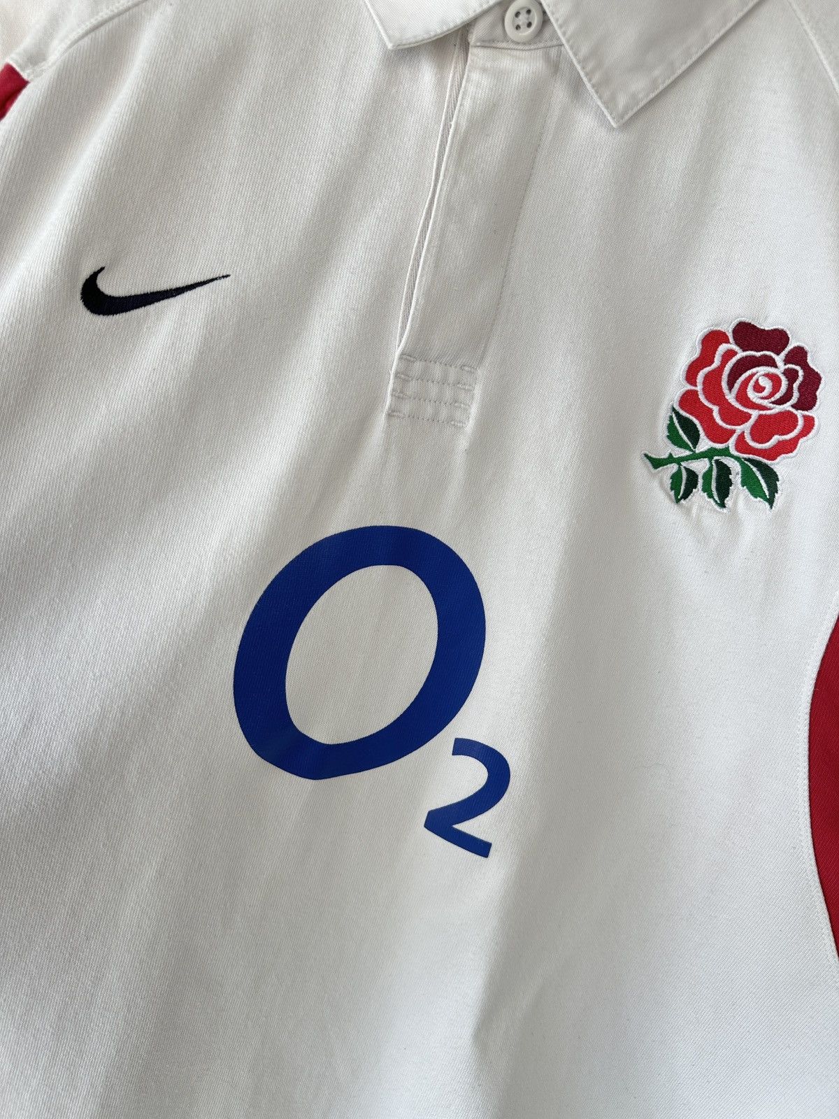 Nike Vintage 2002 NIKE England Rugby Long Sleeve Polo Shirt Men’s Size US L / EU 52-54 / 3 - 4 Thumbnail
