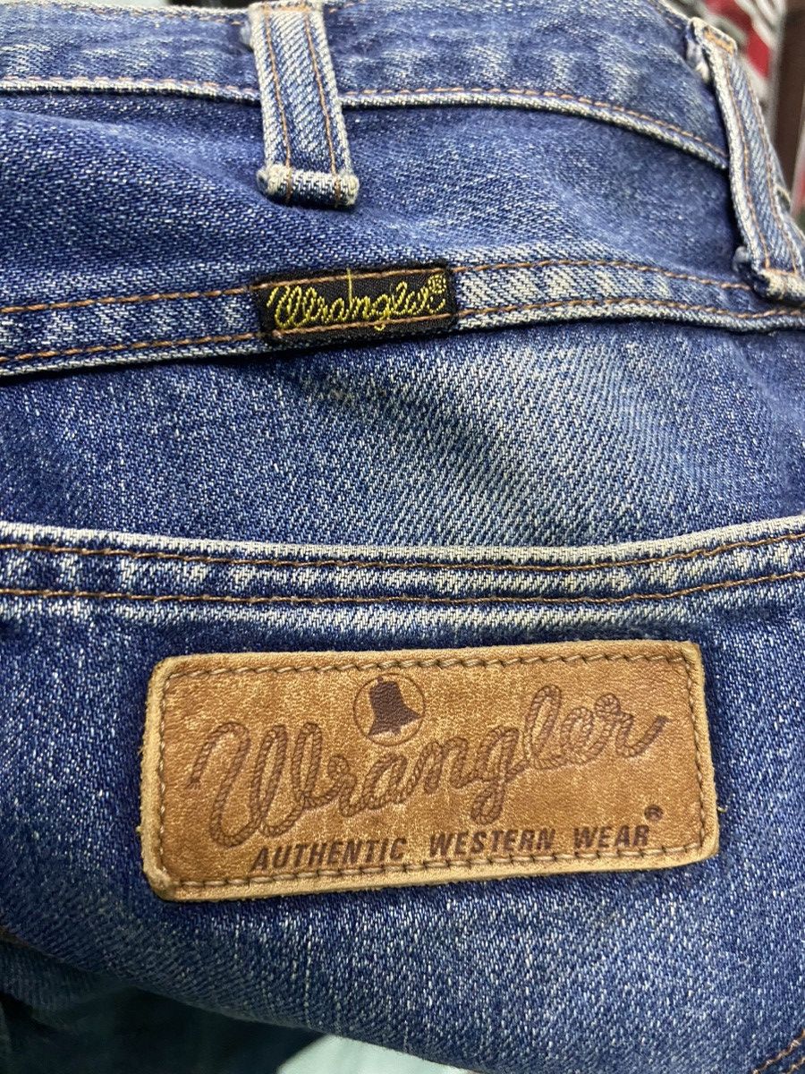 Beauty Beast 🔥 Vintage 80s Vintage Wrangler jeans Distressed Size US 30 / EU 46 - 8 Thumbnail