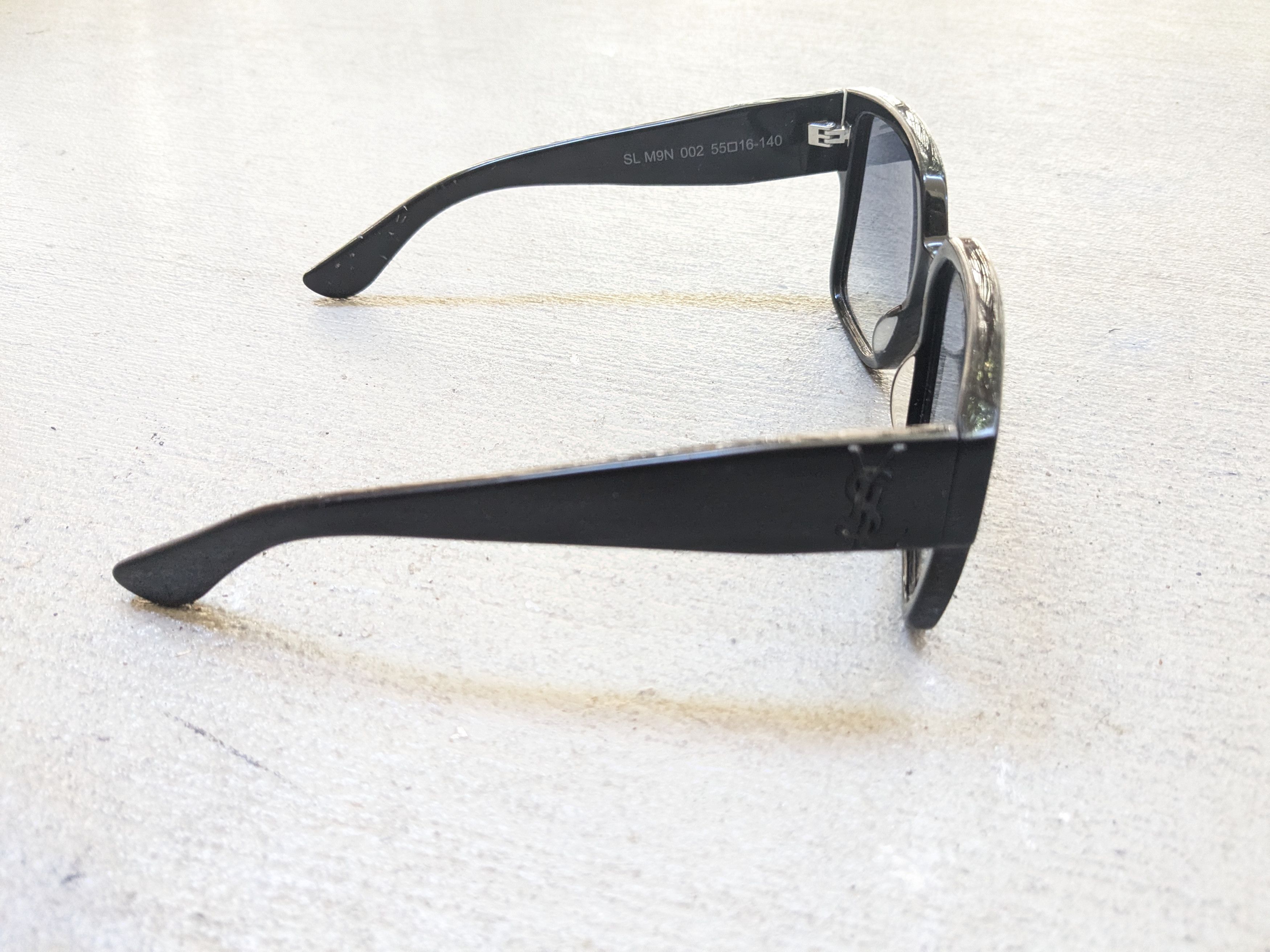 Saint Laurent Paris SAINT LAURENT Sunglasses SL M9N Black Square Blue Size ONE SIZE - 2 Thumbnail