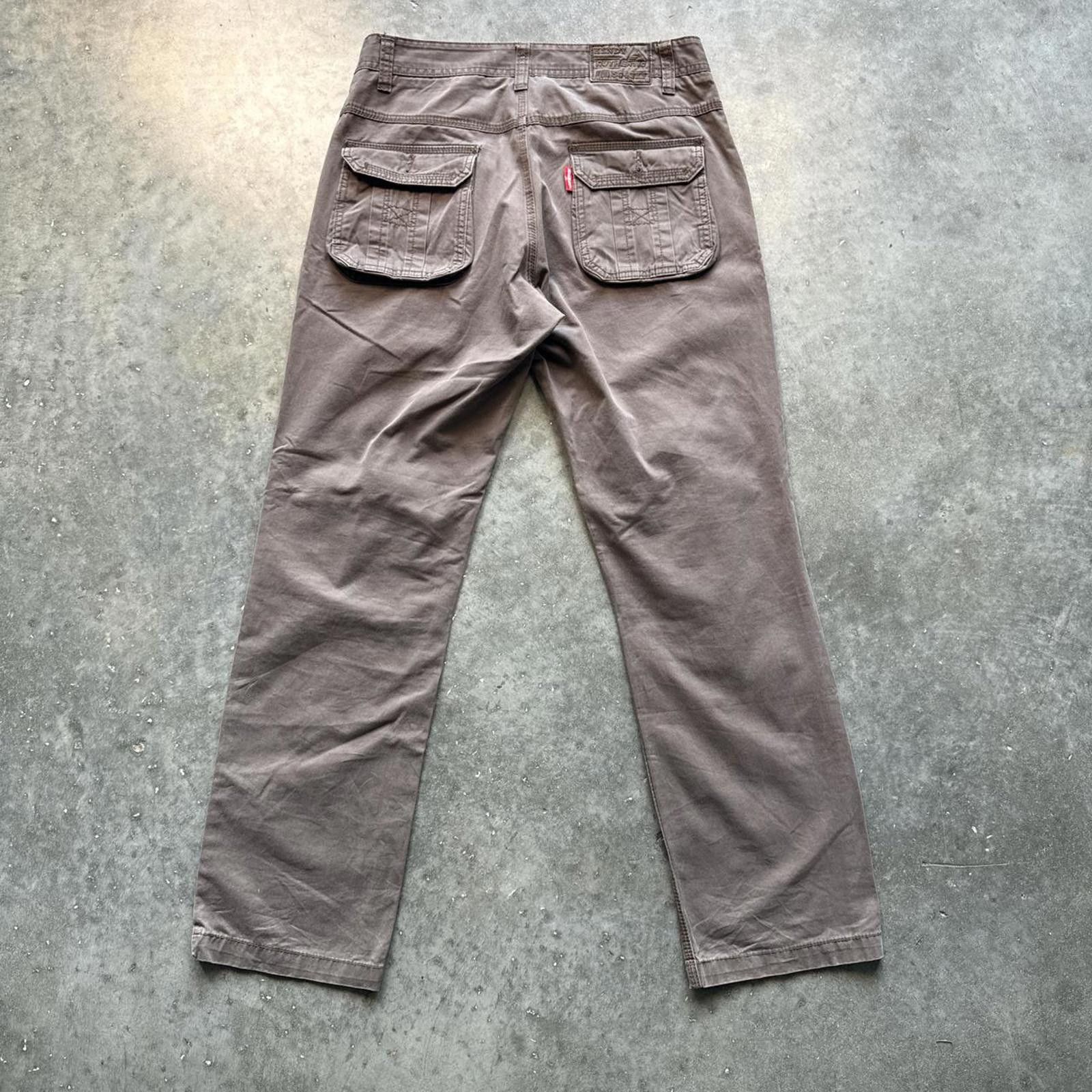 Other Brown Canvas Cargo Pants With A Distressed Look Size US 32 / EU 48 - 2 Thumbnail