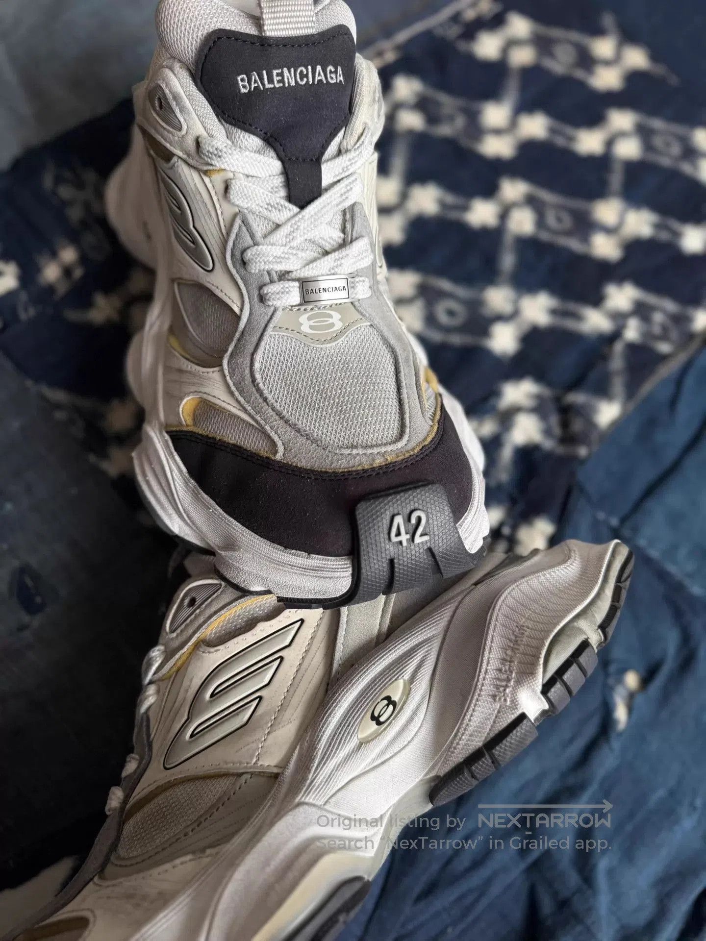 Balenciaga Multi Color Low-Top Sneakers Size 9. Size US 9 / EU 42 - 5 Thumbnail