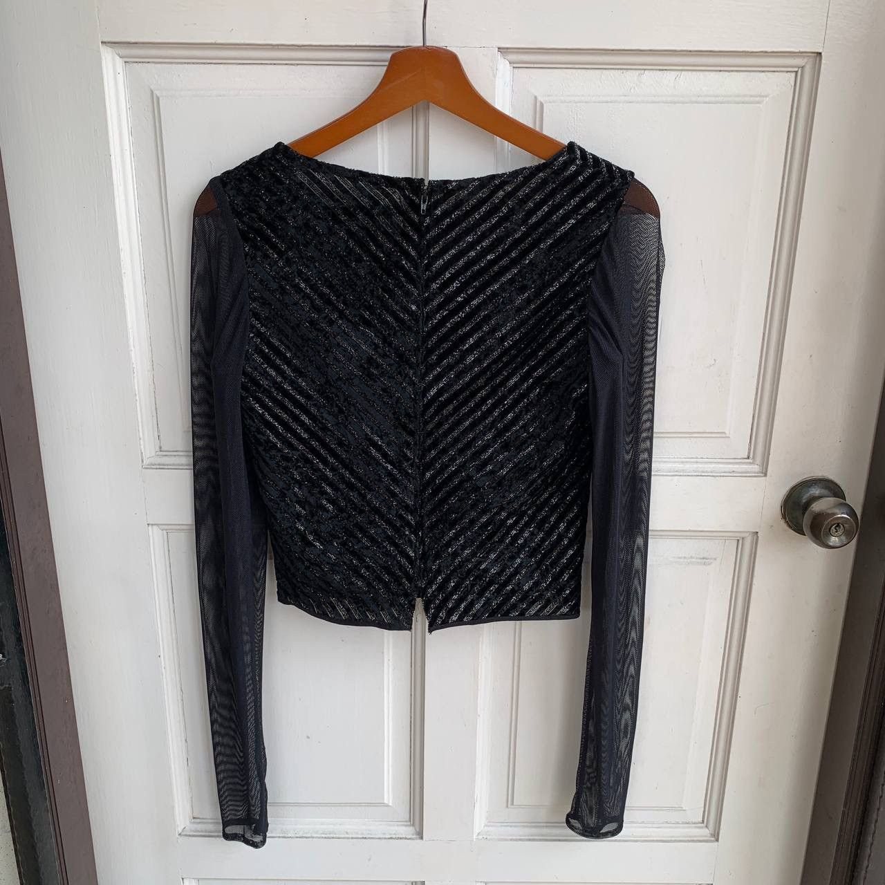 Dior Vintage DIOR Sheer Cropped Blouse Size S / US 4 / IT 40 - 2 Thumbnail