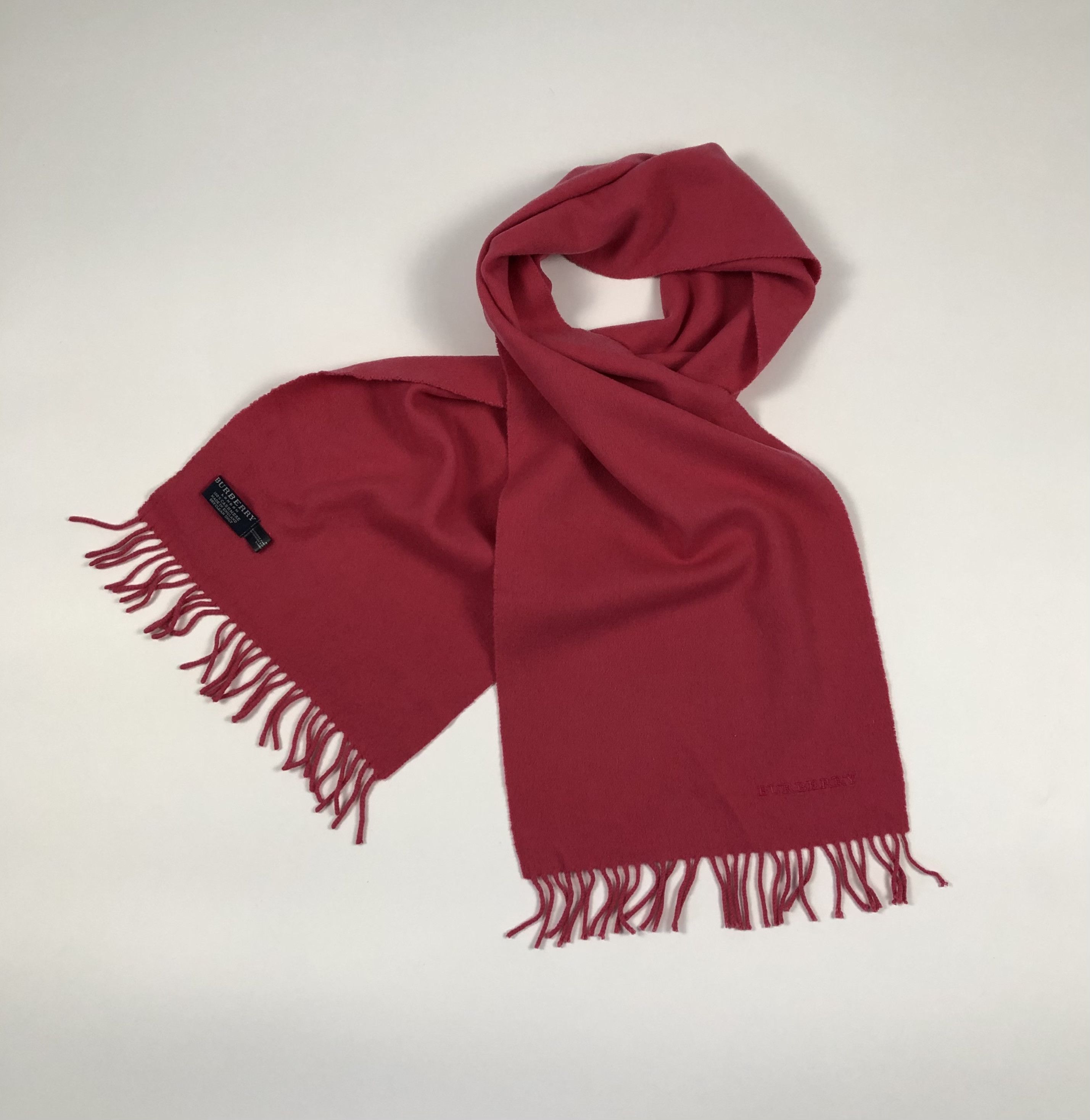Burberry Burberry Vintage Cashmere Scarf Size ONE SIZE - 2 Thumbnail