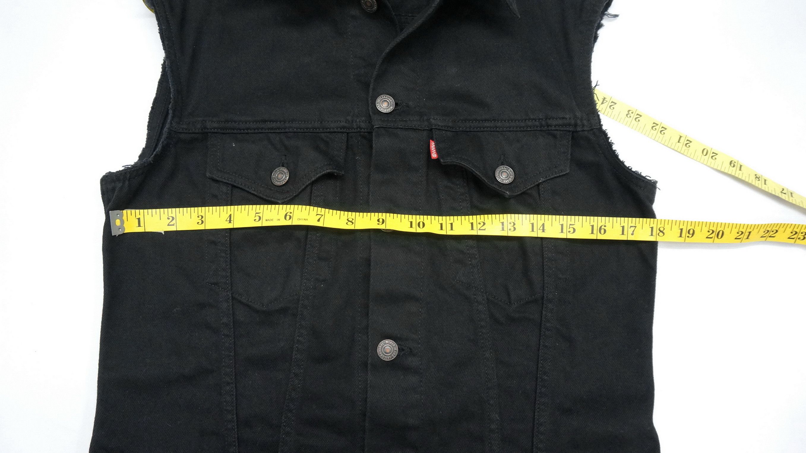 Japanese Brand Vintage Japan MyWayman By 666 Sleveless Denim Jacket Size US XS / EU 42 / 0 - 7 Thumbnail