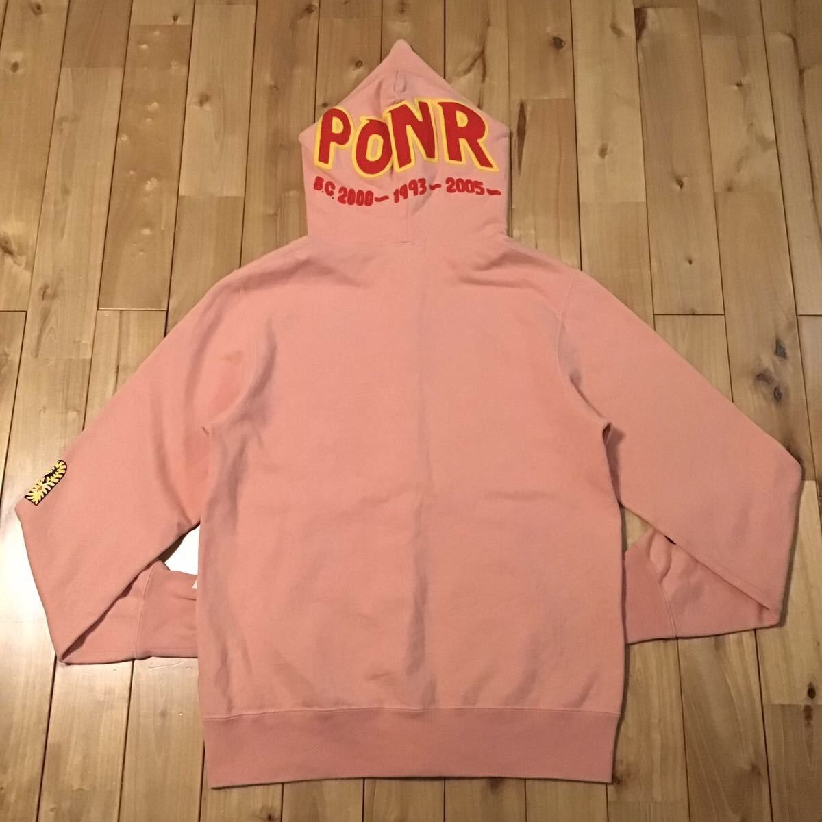 Bape BAPE Shark full zip hoodie salmon a bathing ape PONR Size US L / EU 52-54 / 3 - 2 Thumbnail
